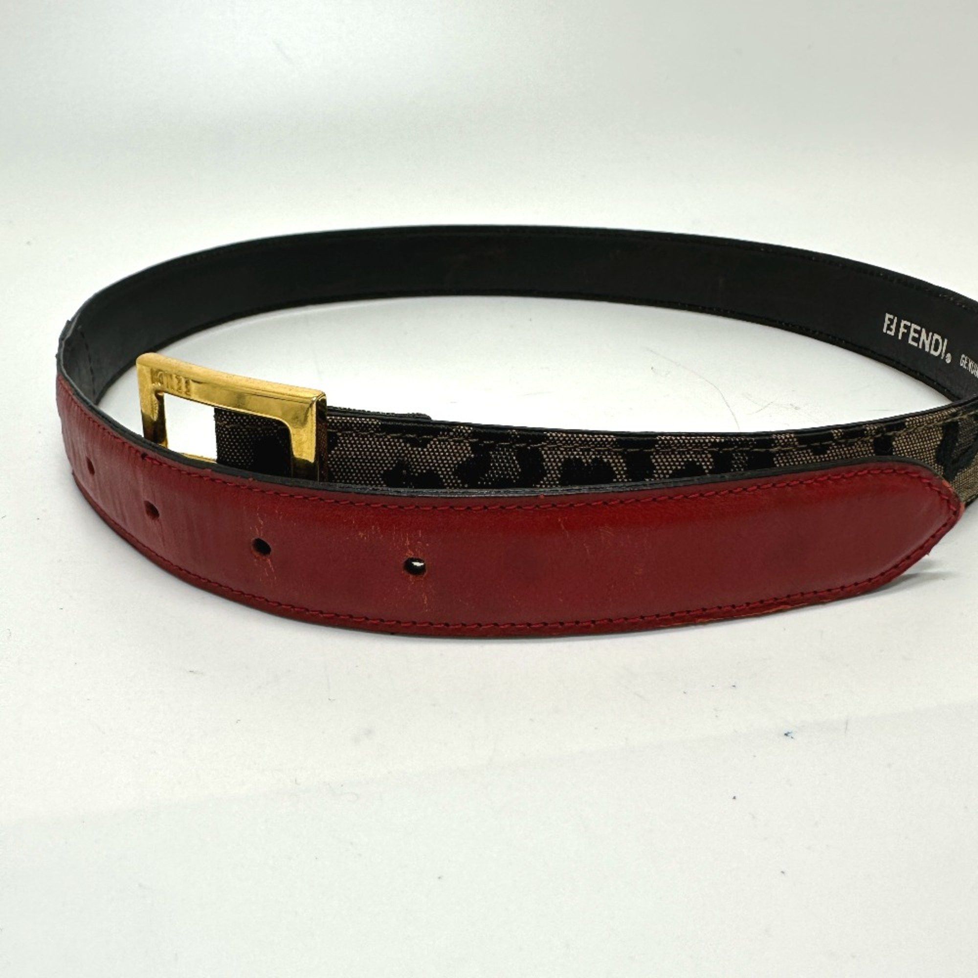 Fendi Fendi Leopard belt Brown/Red GoldHardware Size ONE SIZE - 8 Thumbnail