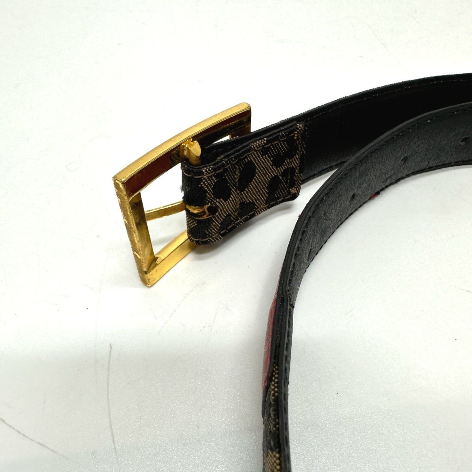 Fendi Fendi Leopard belt Brown/Red GoldHardware Size ONE SIZE - 4 Thumbnail