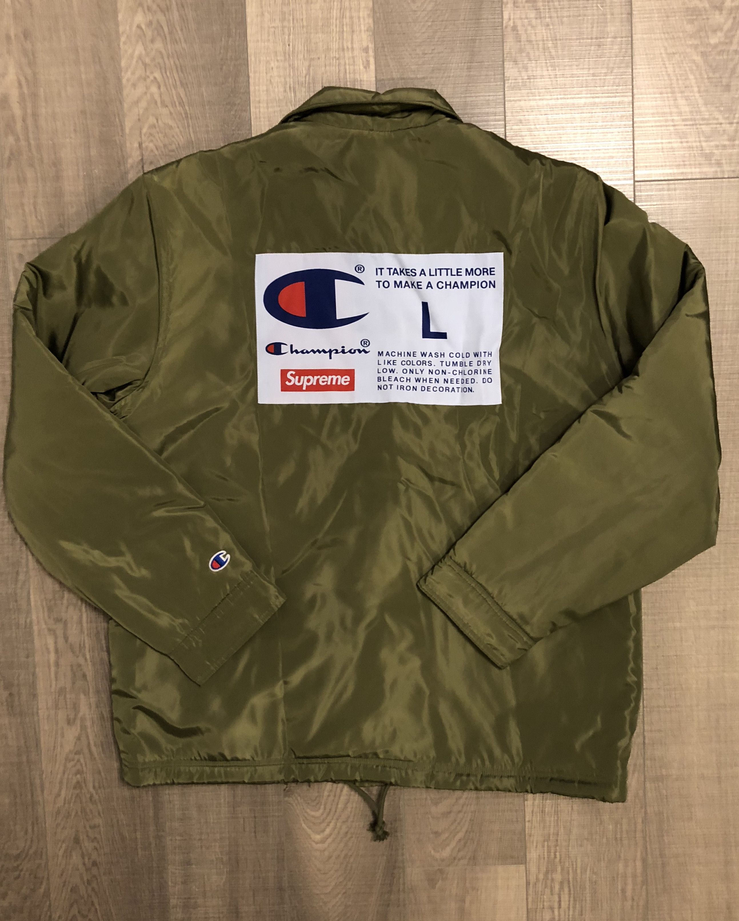 Supreme Supreme x Champion label Coaches Jacket FW18 Week 3 | Grailed