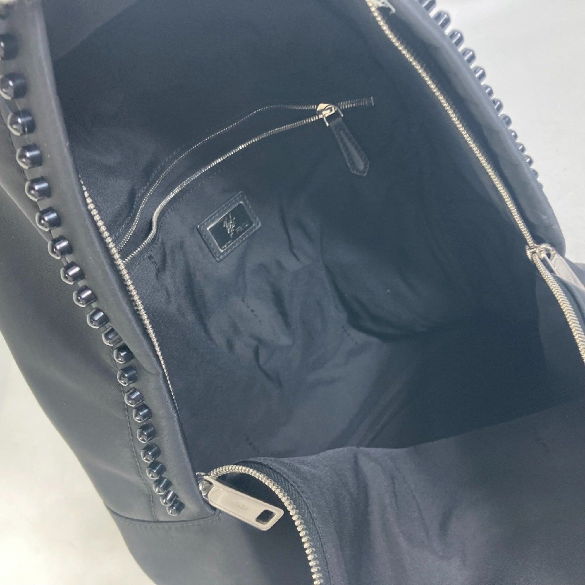 Fendi Fendi 7VZ016 backpack bag fur studs Backpack Black blue Size ONE SIZE - 10 Thumbnail