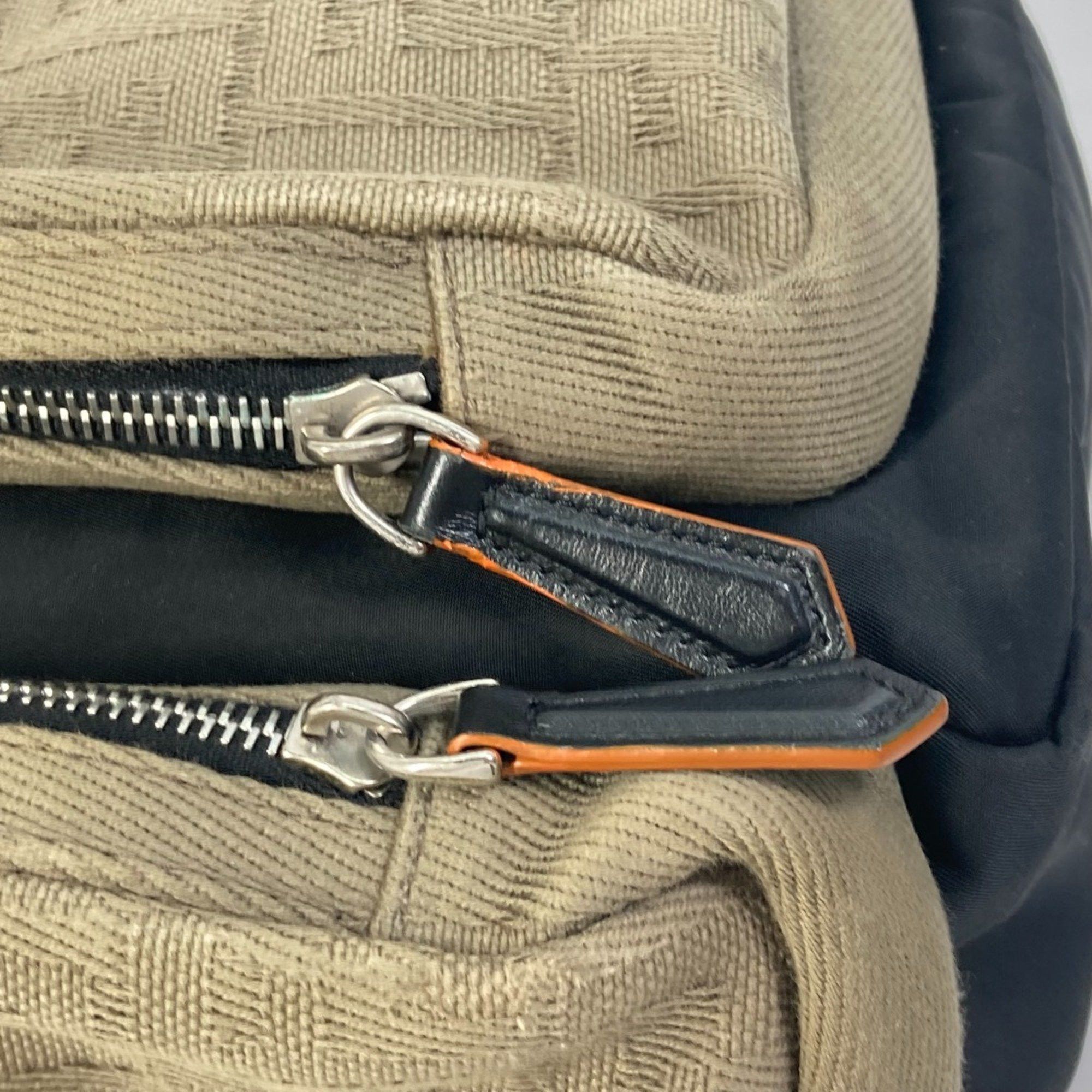 Fendi Fendi 7VZ048 Backpack Bag Backpack Black orange x khaki Size ONE SIZE - 8 Thumbnail