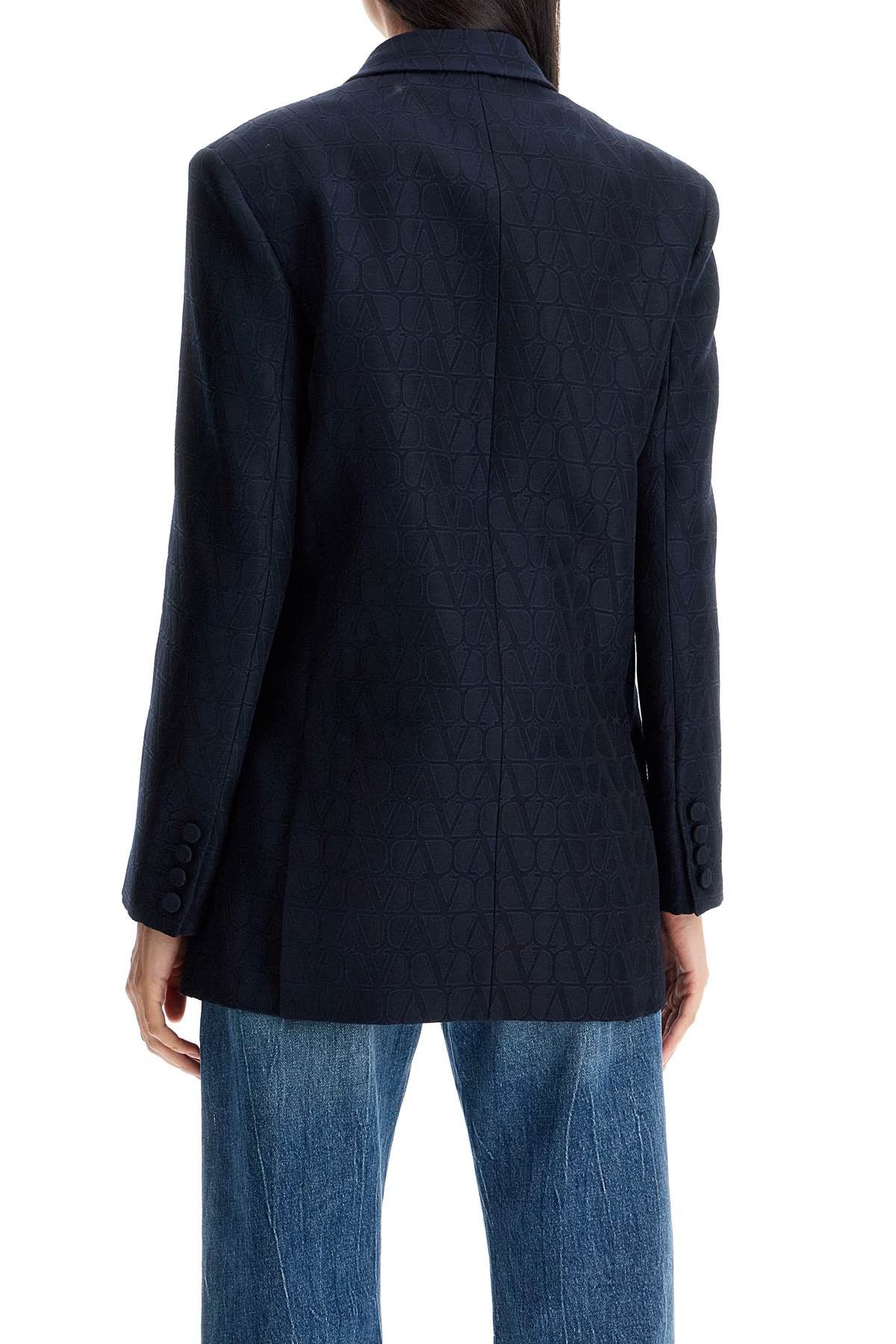 Valentino VALENTINO GARAVANI Double-Breasted Toile Icon Size S / US 4 / IT 40 - 3 Thumbnail