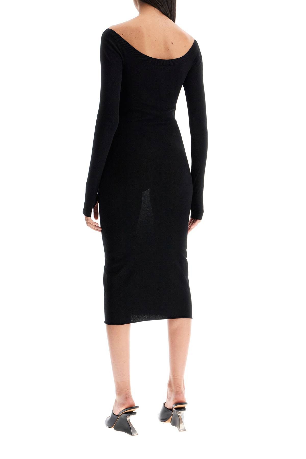 Off-White OFF-WHITE Lightweight Knit Midi Dress Size S / US 4 / IT 40 - 3 Thumbnail