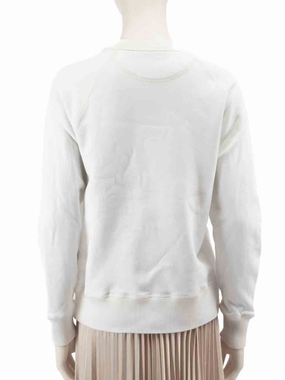 Louis Vuitton 2018 White Vivienne Forever Top Size S / US 4 / IT 40 - 3 Thumbnail