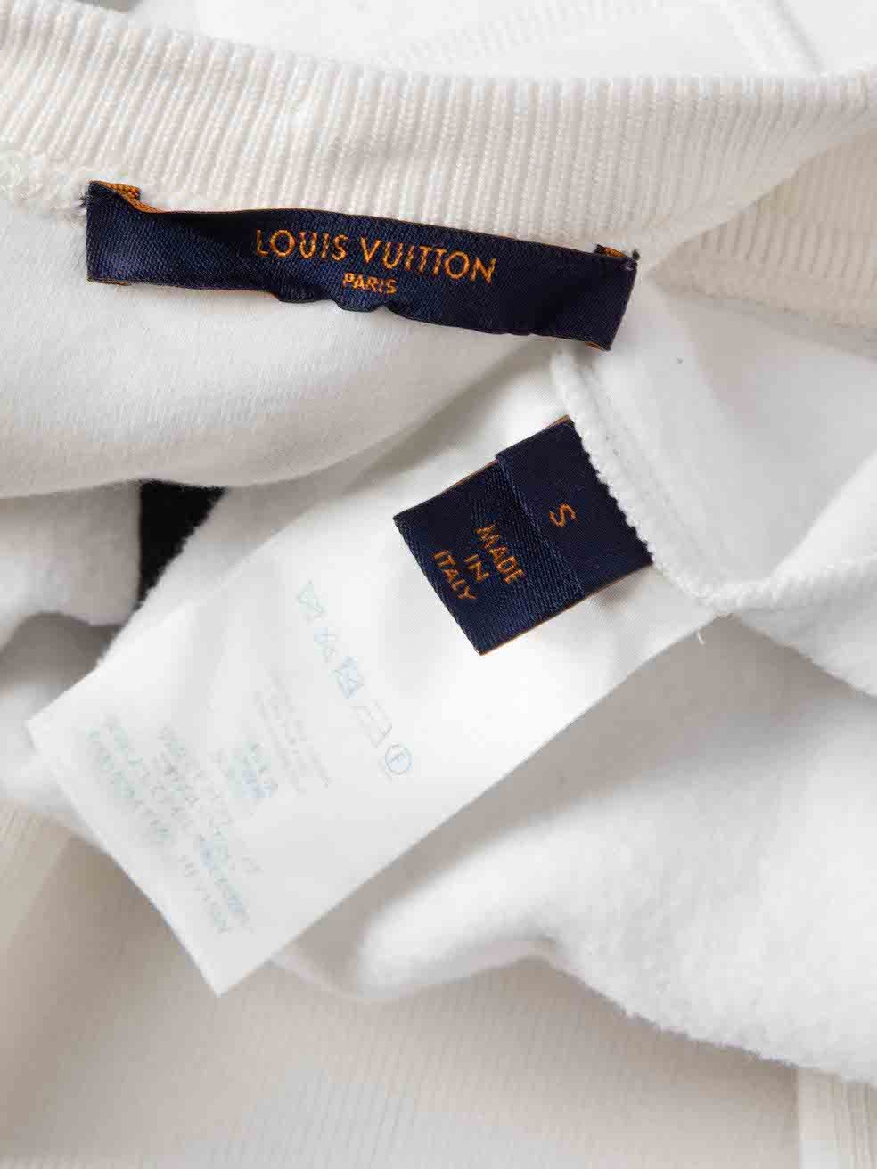 Louis Vuitton 2018 White Vivienne Forever Top Size S / US 4 / IT 40 - 8 Thumbnail
