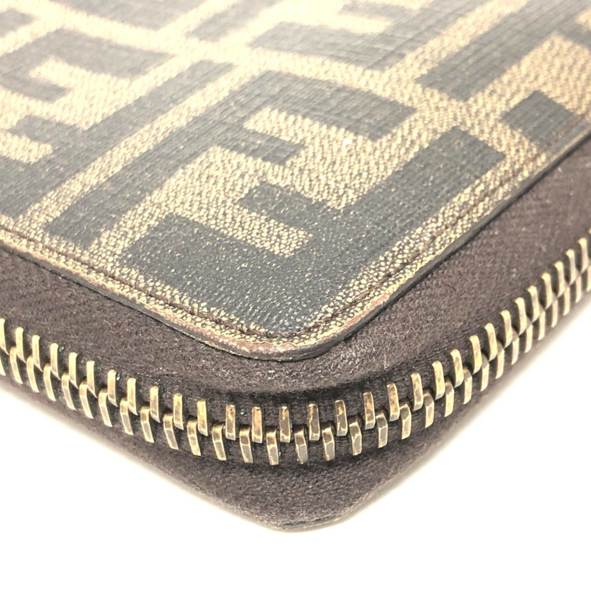 Fendi Fendi 7M0174 Zip Around Long Wallet Long Wallet Brown GoldHardware Size ONE SIZE - 11 Thumbnail