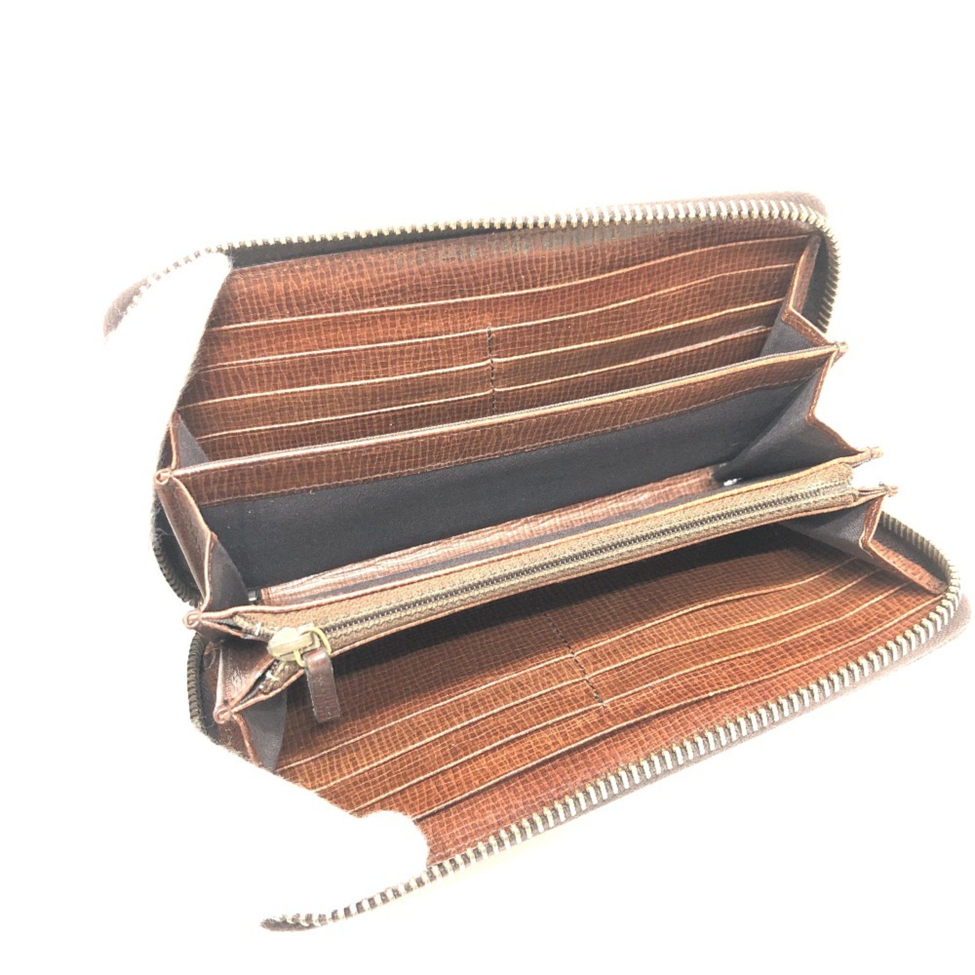 Fendi Fendi 7M0174 Zip Around Long Wallet Long Wallet Brown GoldHardware Size ONE SIZE - 12 Thumbnail