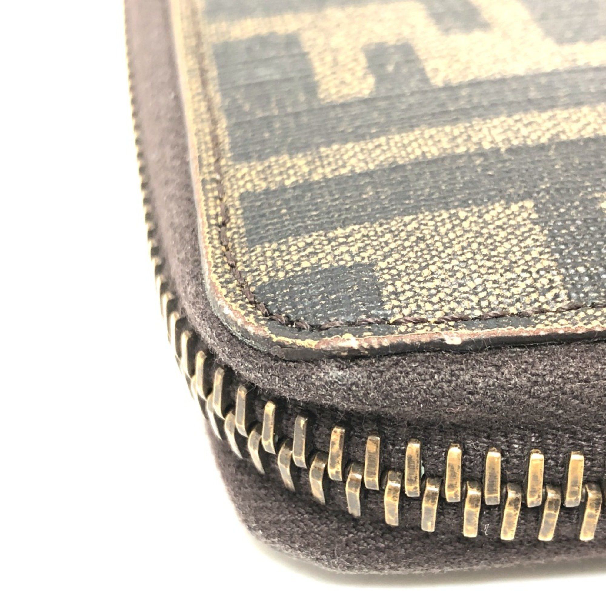 Fendi Fendi 7M0174 Zip Around Long Wallet Long Wallet Brown GoldHardware Size ONE SIZE - 10 Thumbnail