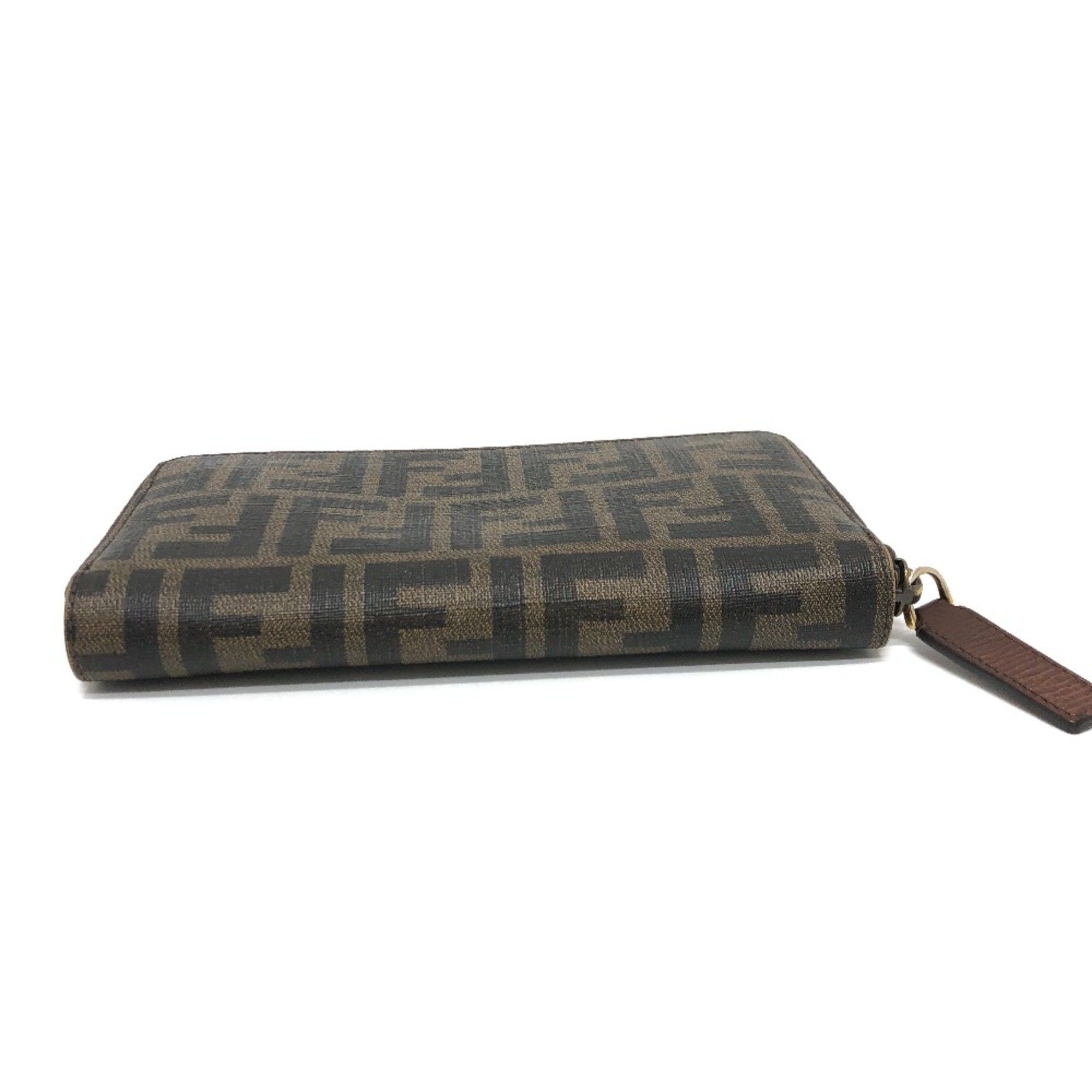 Fendi Fendi 7M0174 Zip Around Long Wallet Long Wallet Brown GoldHardware Size ONE SIZE - 3 Thumbnail