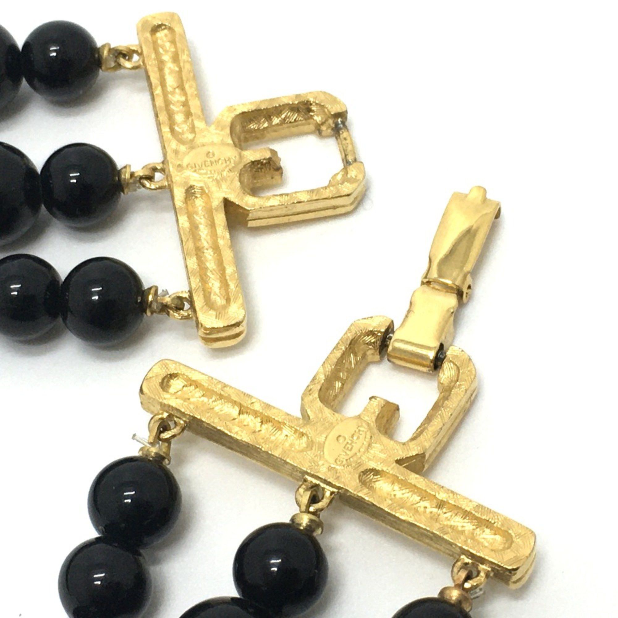 Givenchy Givenchy 3 stations Accessories necklace Necklace Black x White GoldHardware Size ONE SIZE - 5 Thumbnail