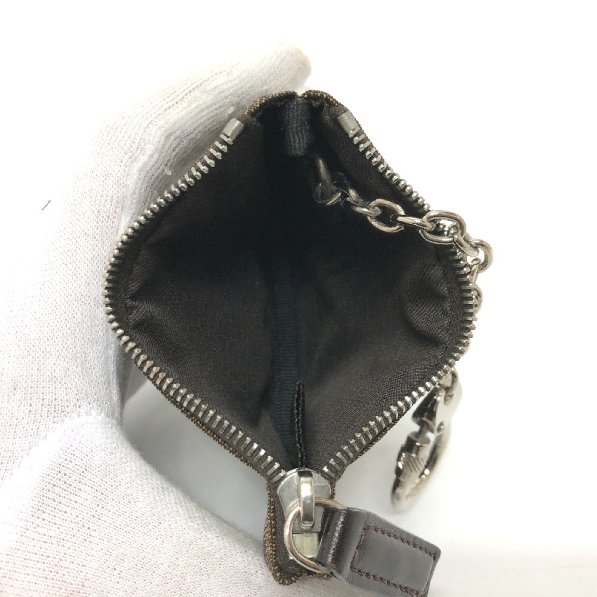 Fendi Fendi Zucca coin purse Brown SilverHardware Size ONE SIZE - 7 Thumbnail