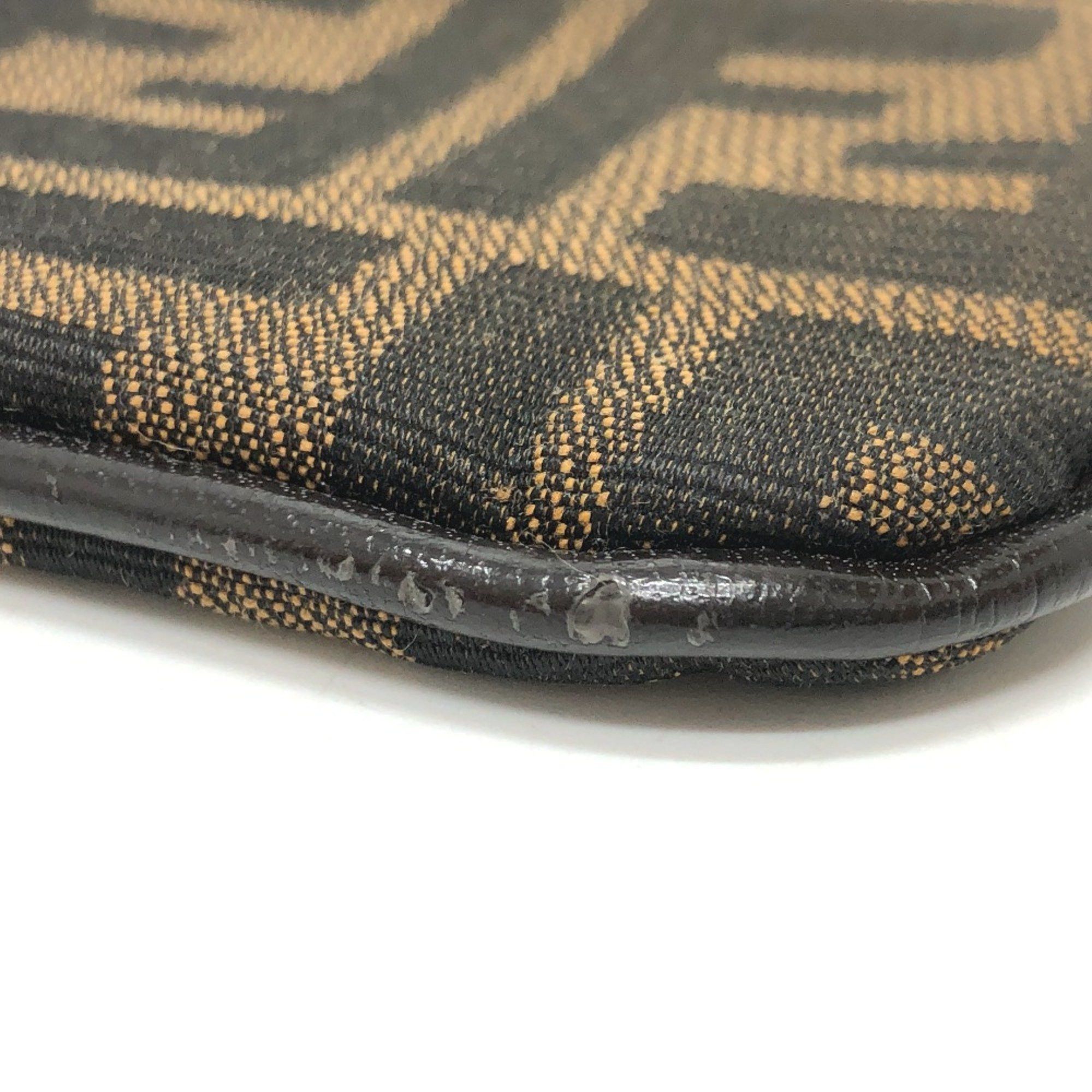 Fendi Fendi Zucca coin purse Brown SilverHardware Size ONE SIZE - 4 Thumbnail
