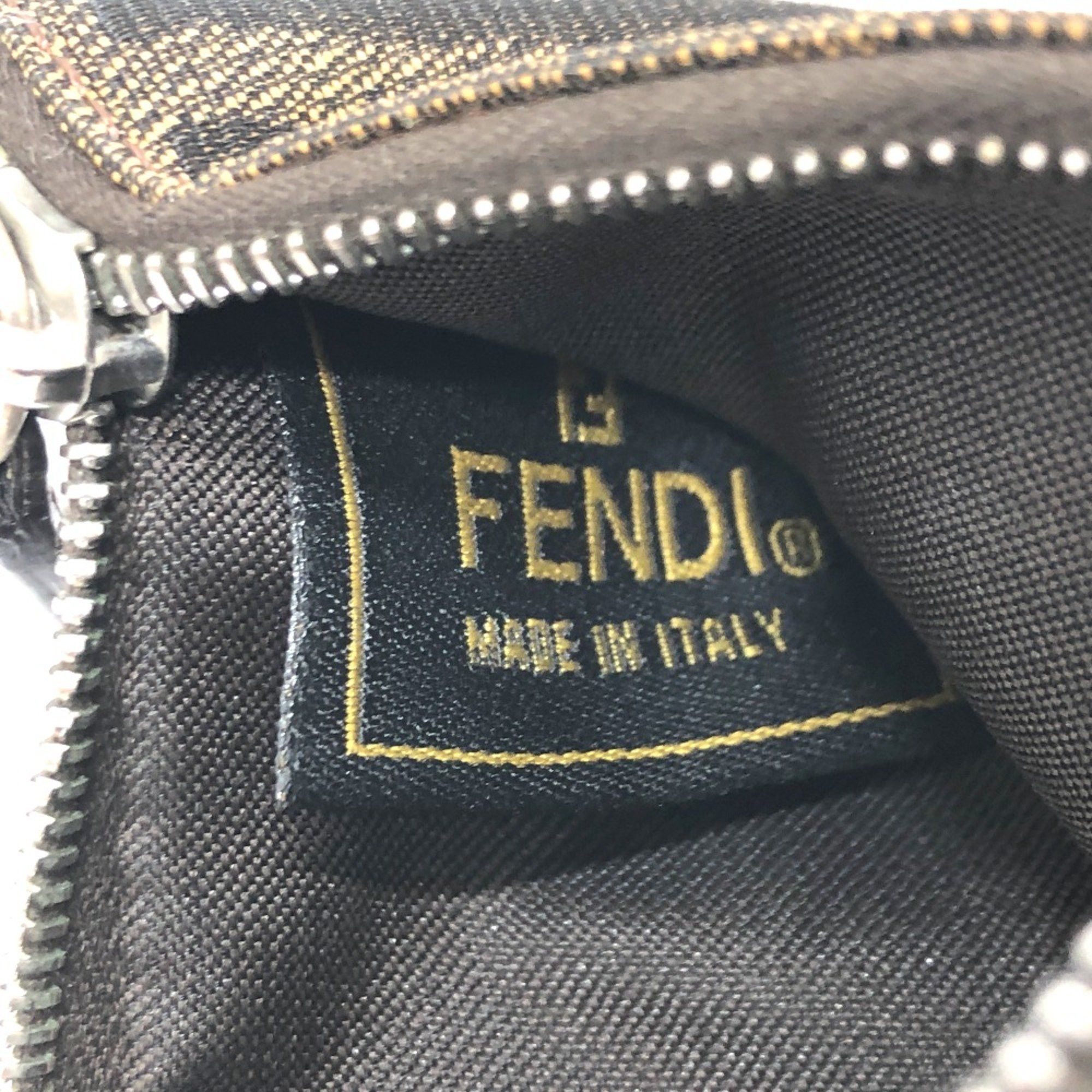 Fendi Fendi Zucca coin purse Brown SilverHardware Size ONE SIZE - 10 Thumbnail