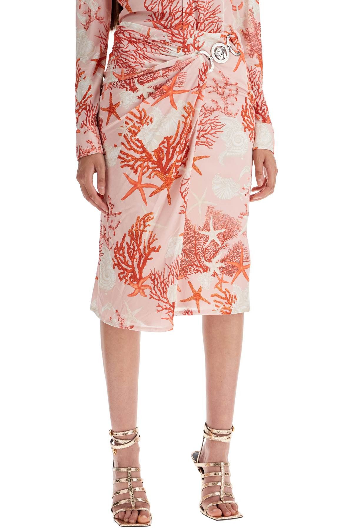 Versace VERSACE "Baroque Sea Jersey Skirt Size 27" / US 4 / IT 40 - 2 Thumbnail