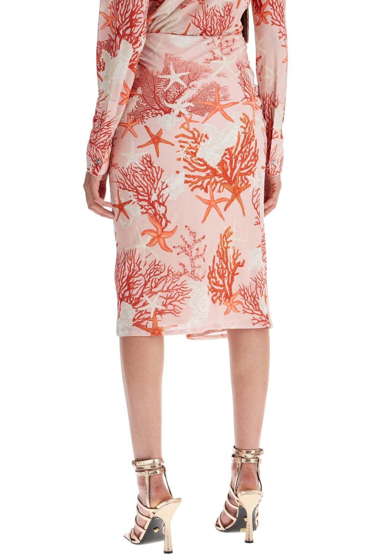 Versace VERSACE "Baroque Sea Jersey Skirt Size 27" / US 4 / IT 40 - 3 Thumbnail