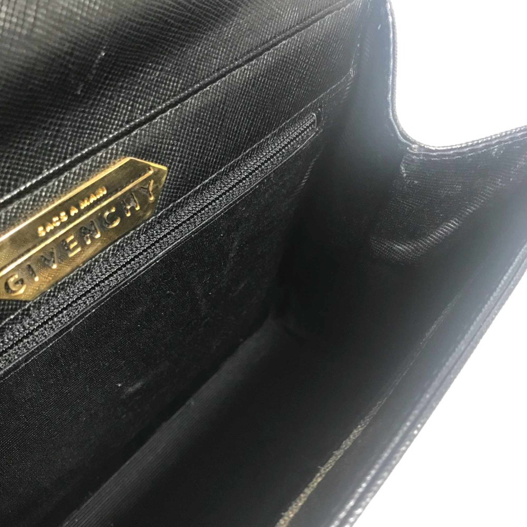 Givenchy Givenchy Shoulder Bag Bag 2WAY Hand Bag Black GoldHardware Size ONE SIZE - 10 Thumbnail