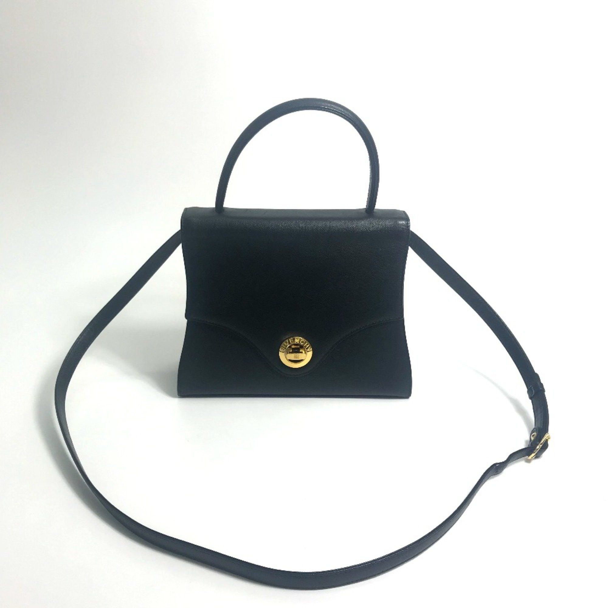 Givenchy Givenchy Shoulder Bag Bag 2WAY Hand Bag Black GoldHardware Size ONE SIZE - 16 Thumbnail