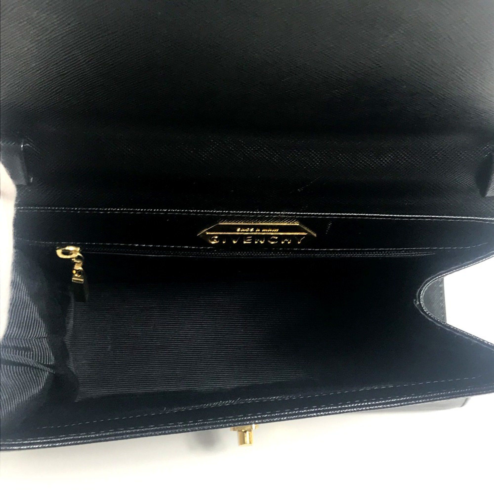 Givenchy Givenchy Shoulder Bag Bag 2WAY Hand Bag Black GoldHardware Size ONE SIZE - 9 Thumbnail