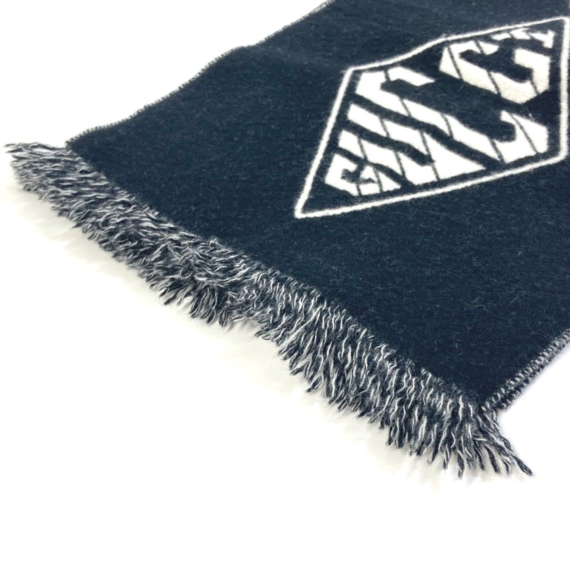 Gucci Gucci Bicolor fringe Scarf Black White Size ONE SIZE - 9 Thumbnail