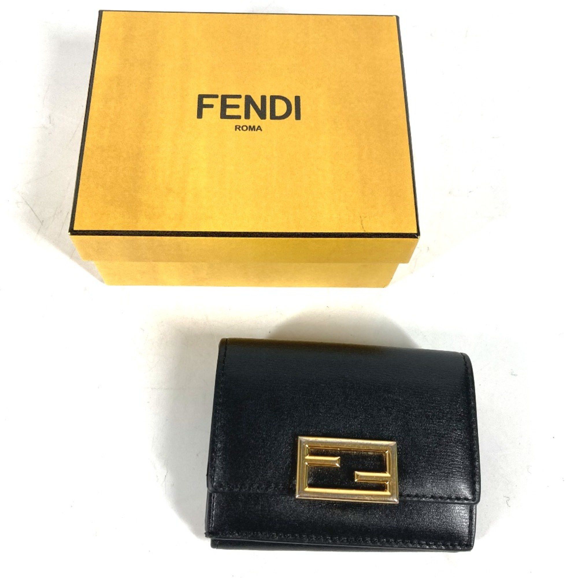Fendi Fendi 8M0395 Compact wallet Trifold wallet Black Size ONE SIZE - 2 Thumbnail