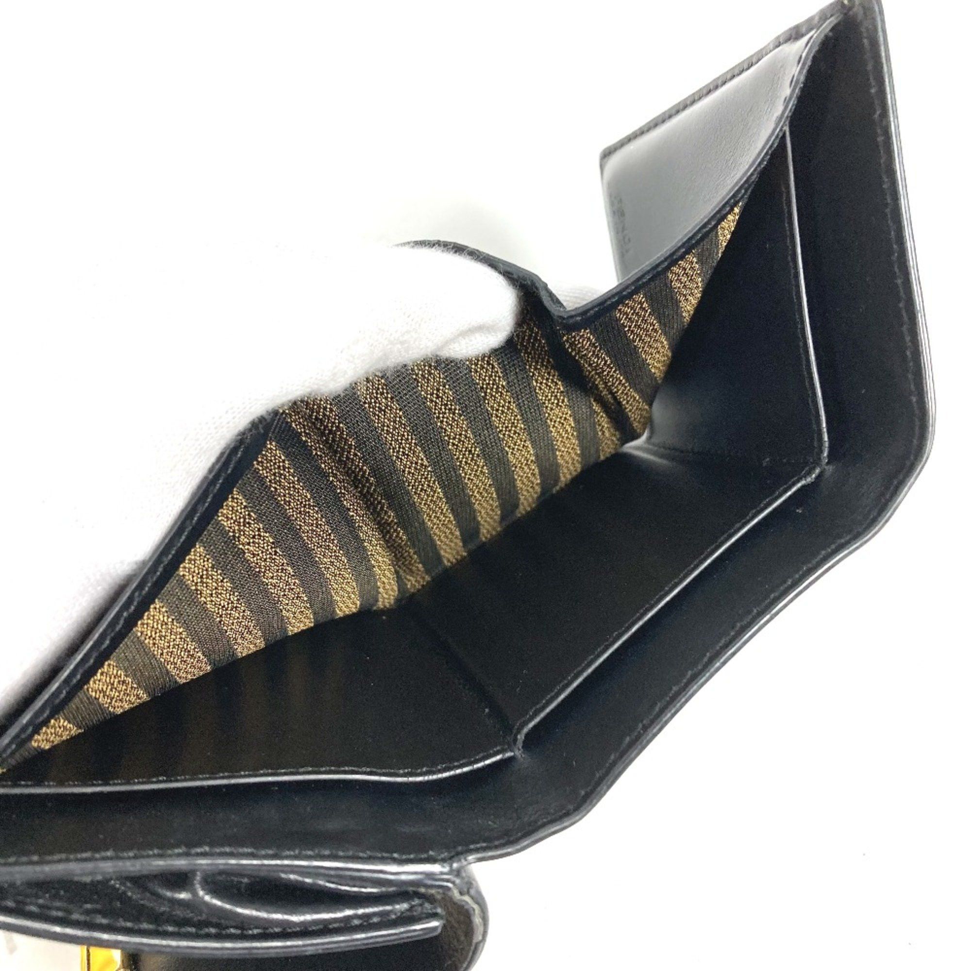 Fendi Fendi 8M0395 Compact wallet Trifold wallet Black Size ONE SIZE - 13 Thumbnail