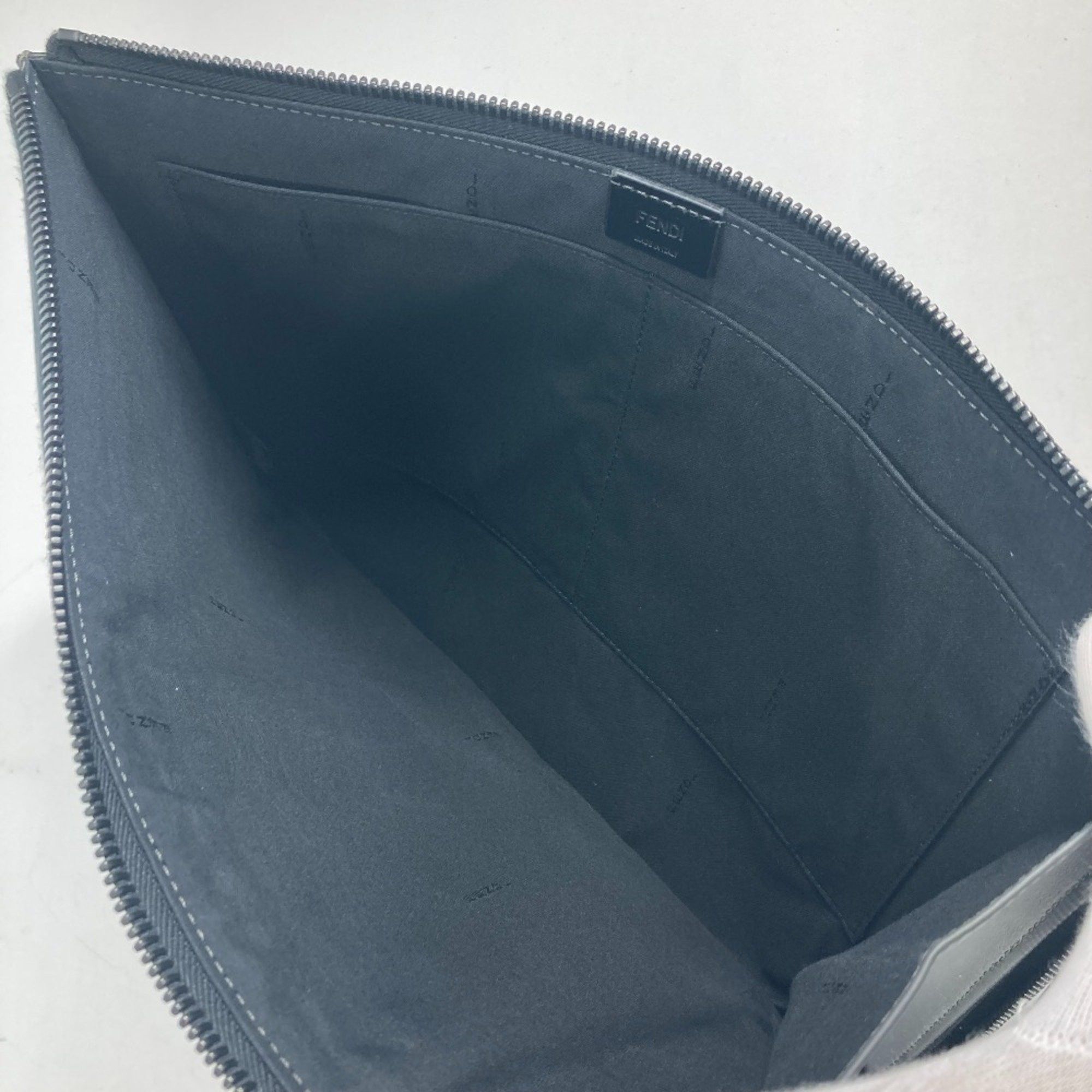 Fendi Fendi 7M0237 bag pouch Clutch bag gray Size ONE SIZE - 10 Thumbnail