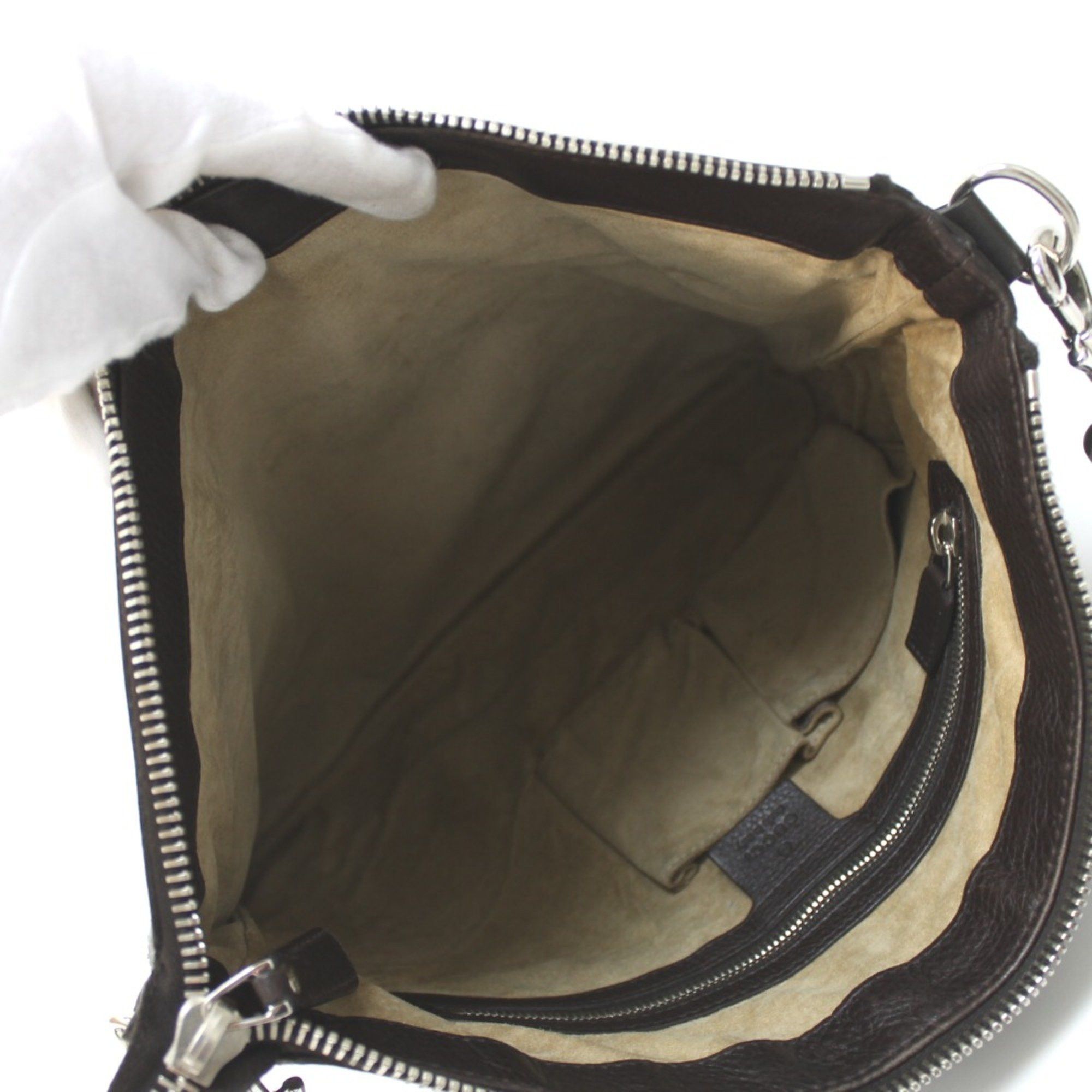 Gucci Gucci 233329 Bag Shoulder Bag Brown Dark brown Size ONE SIZE - 3 Thumbnail