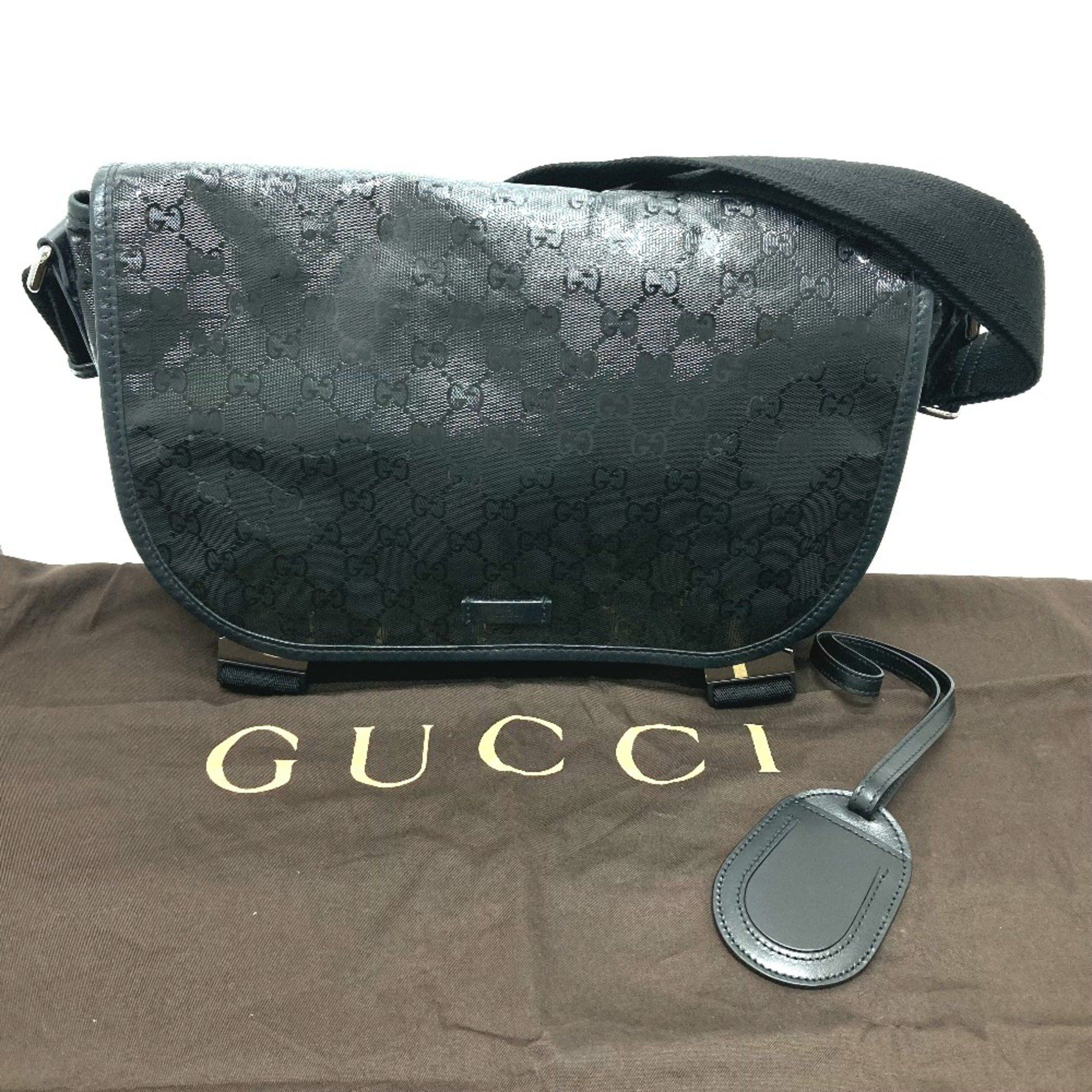 Gucci Gucci 201732 GG implementation Kaban One Shoulder Bag Messenger Bag Shoulder Bag Black Size ONE SIZE - 13 Thumbnail