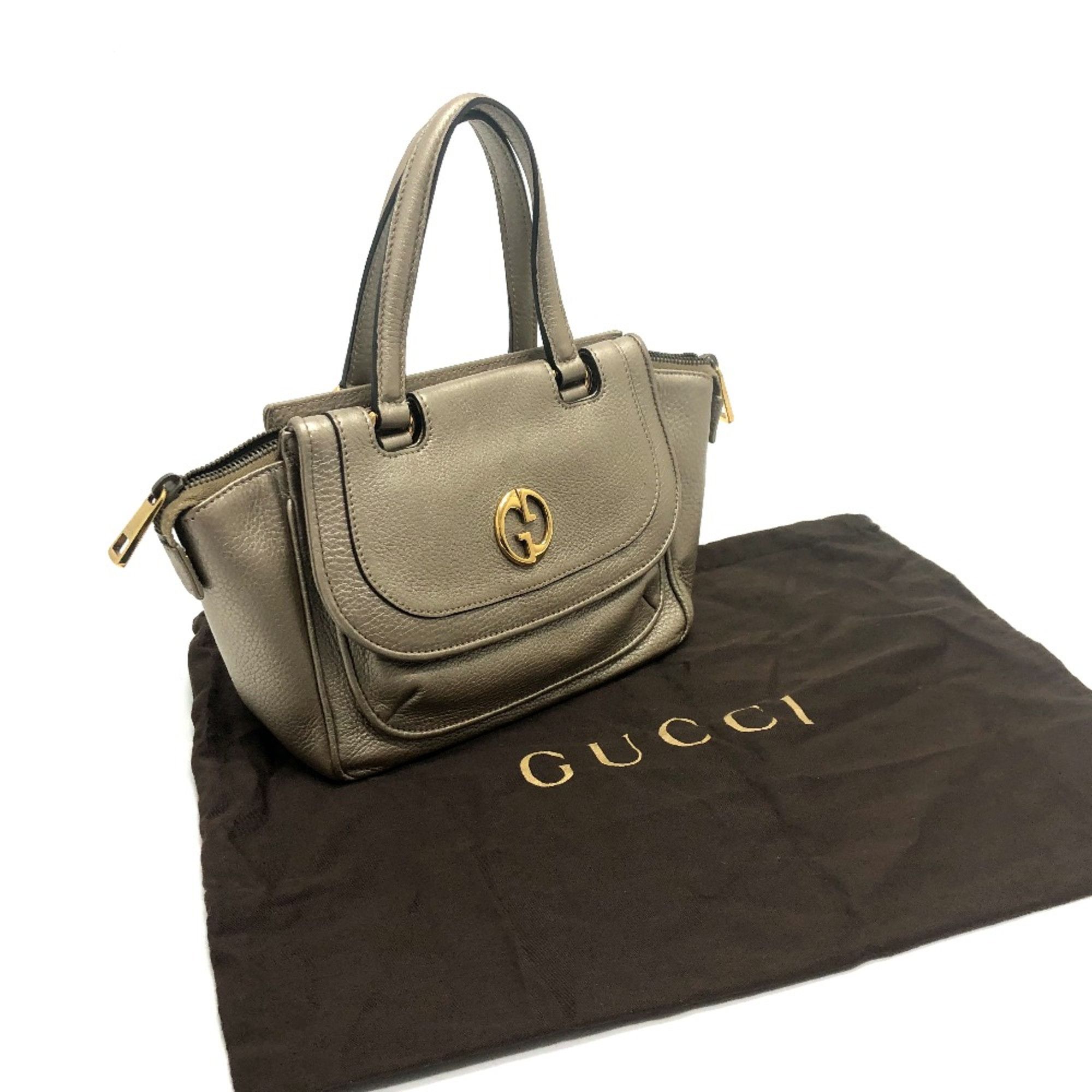 Gucci Gucci 282481 GG Bag Hand Bag Gold GoldHardware Size ONE SIZE - 13 Thumbnail
