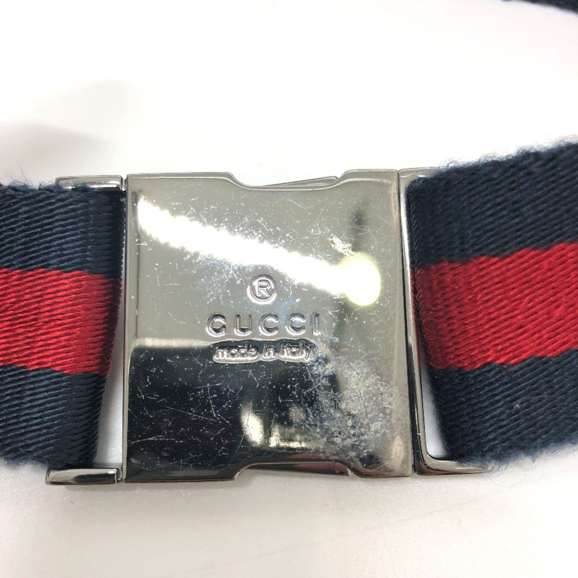 Gucci Gucci 28566 GG/logo Bag Waist Pouch Red SilverHardware Size ONE SIZE - 9 Thumbnail