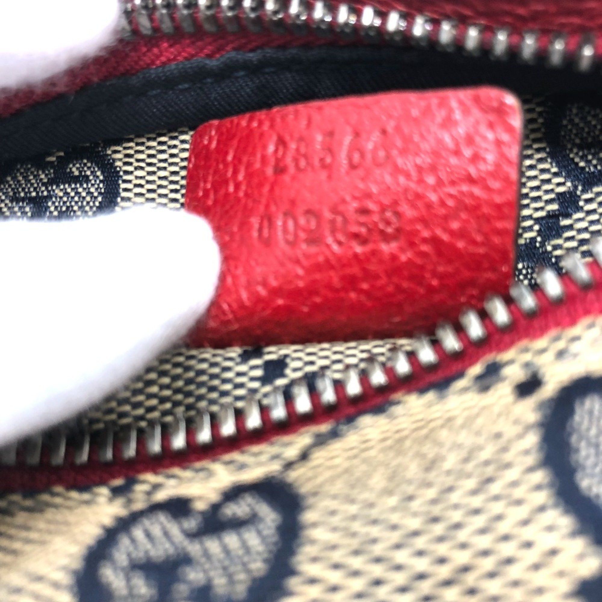 Gucci Gucci 28566 GG/logo Bag Waist Pouch Red SilverHardware Size ONE SIZE - 7 Thumbnail