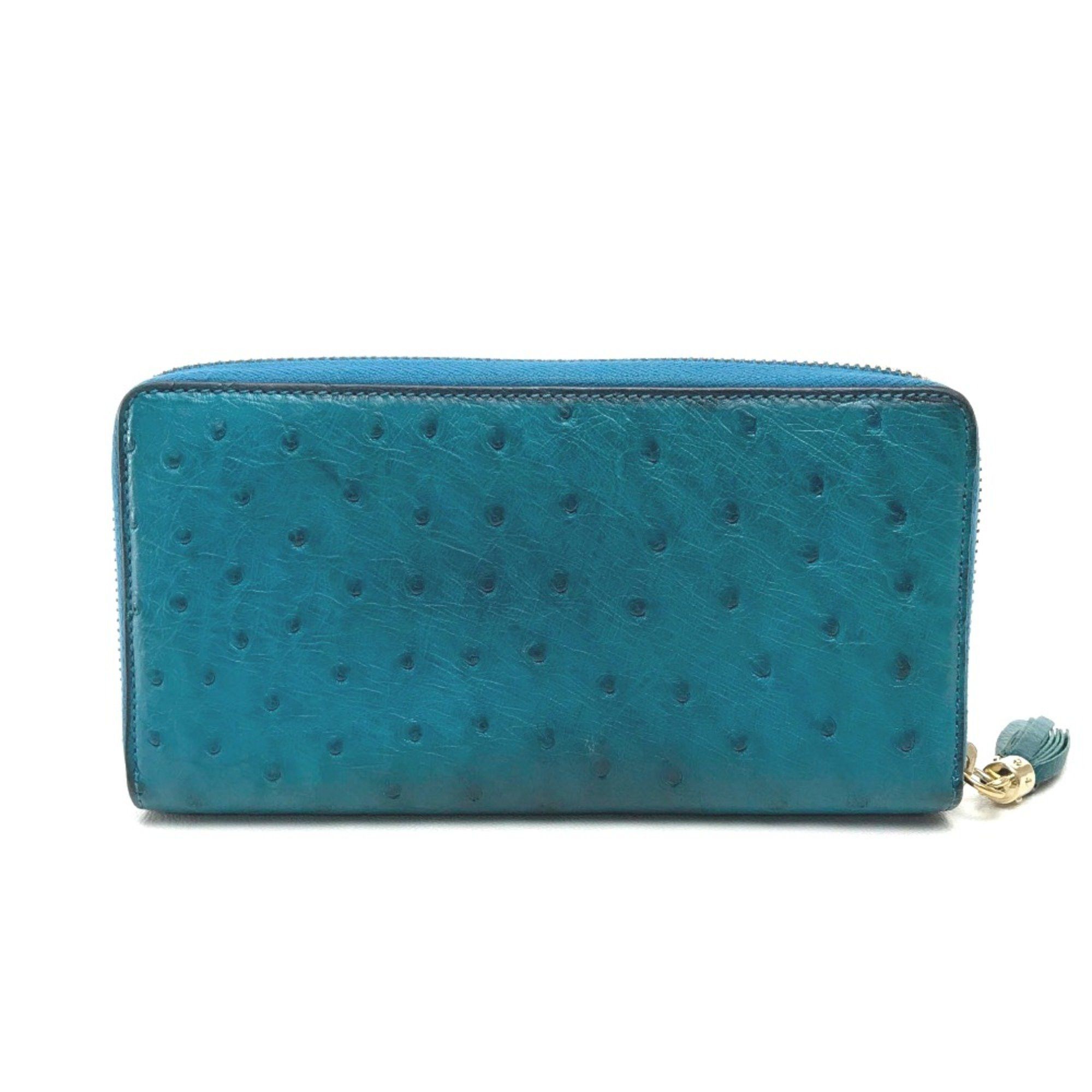 Gucci Gucci 308004 With tassel Zip Around Long Wallet blue Size ONE SIZE - 2 Thumbnail