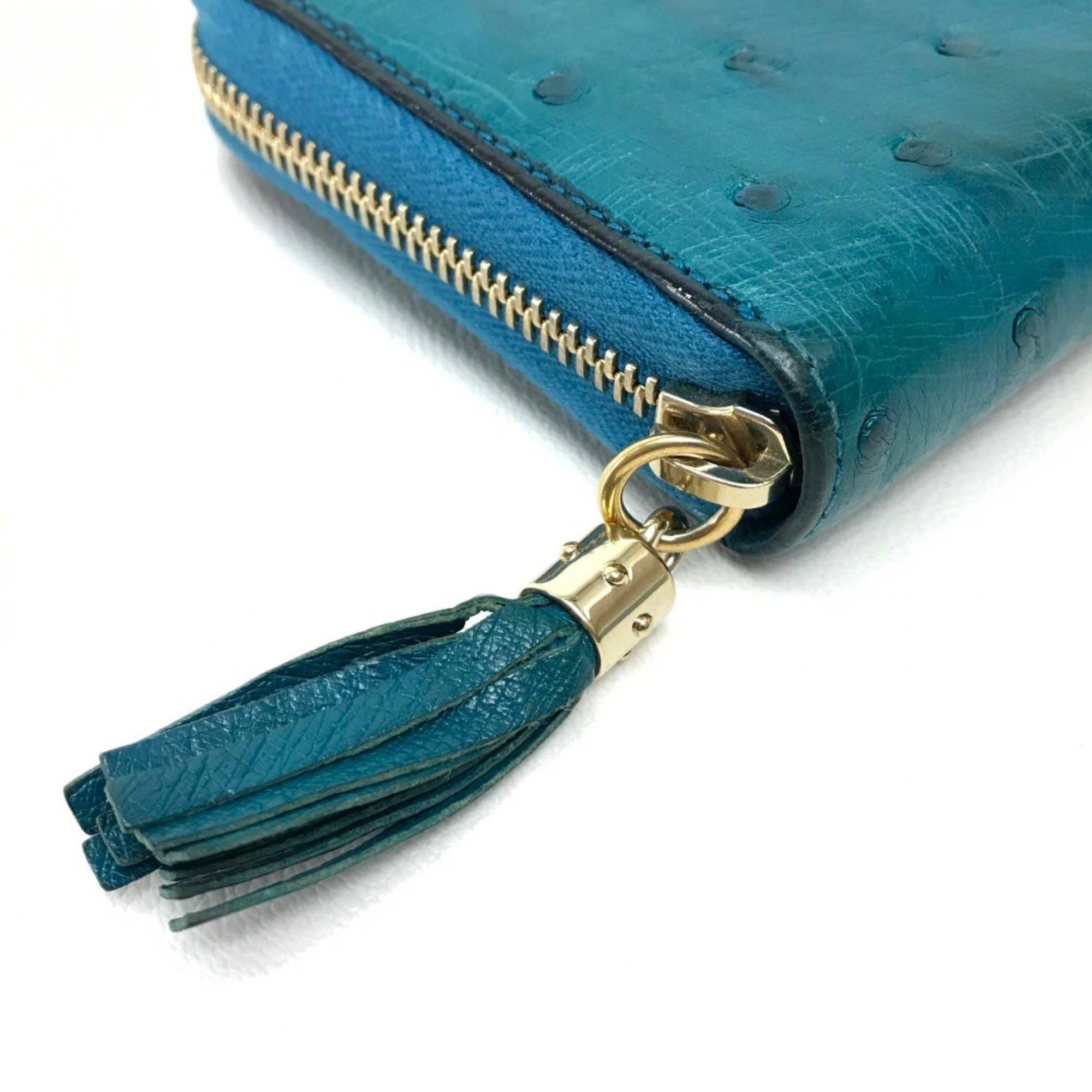 Gucci Gucci 308004 With tassel Zip Around Long Wallet blue Size ONE SIZE - 5 Thumbnail