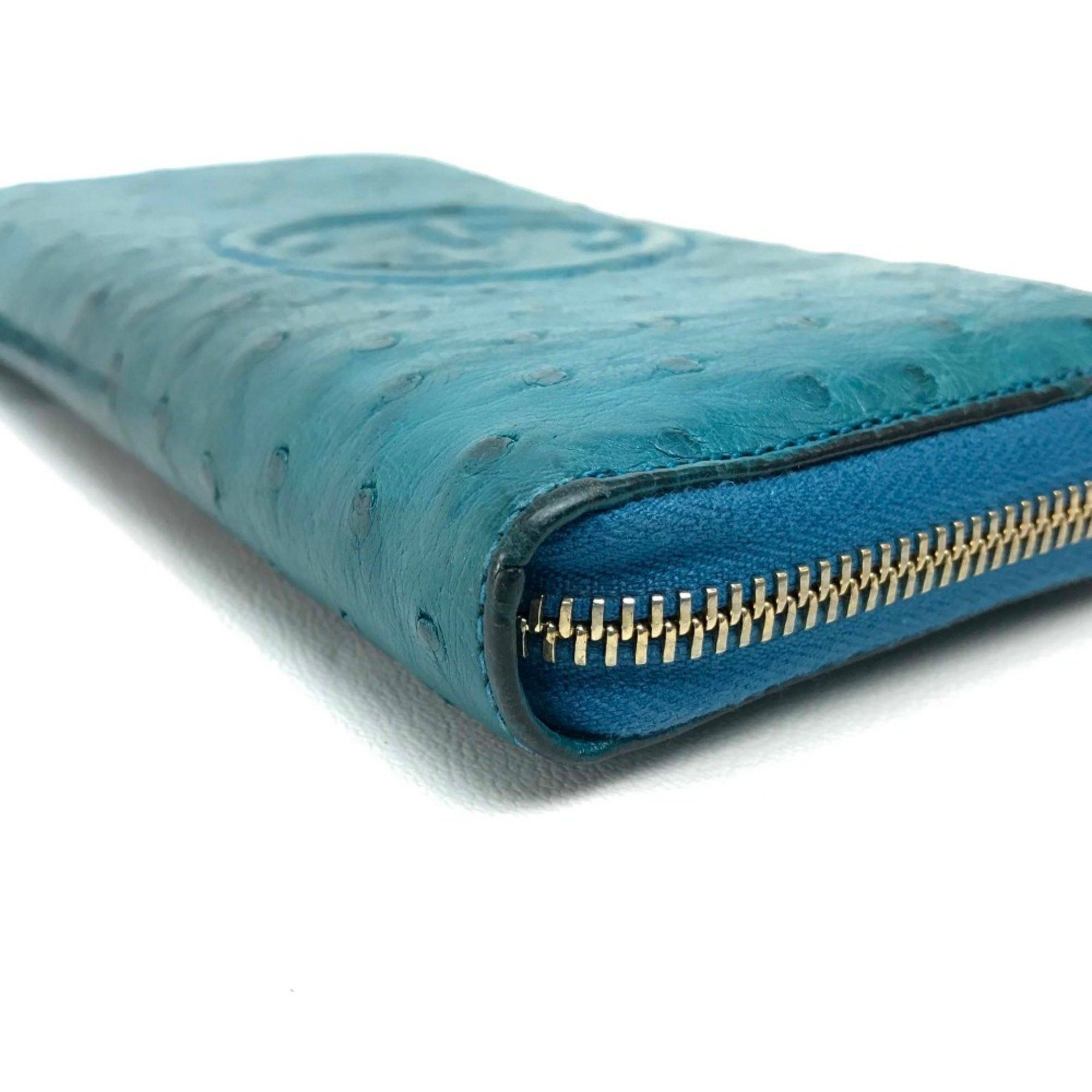 Gucci Gucci 308004 With tassel Zip Around Long Wallet blue Size ONE SIZE - 4 Thumbnail