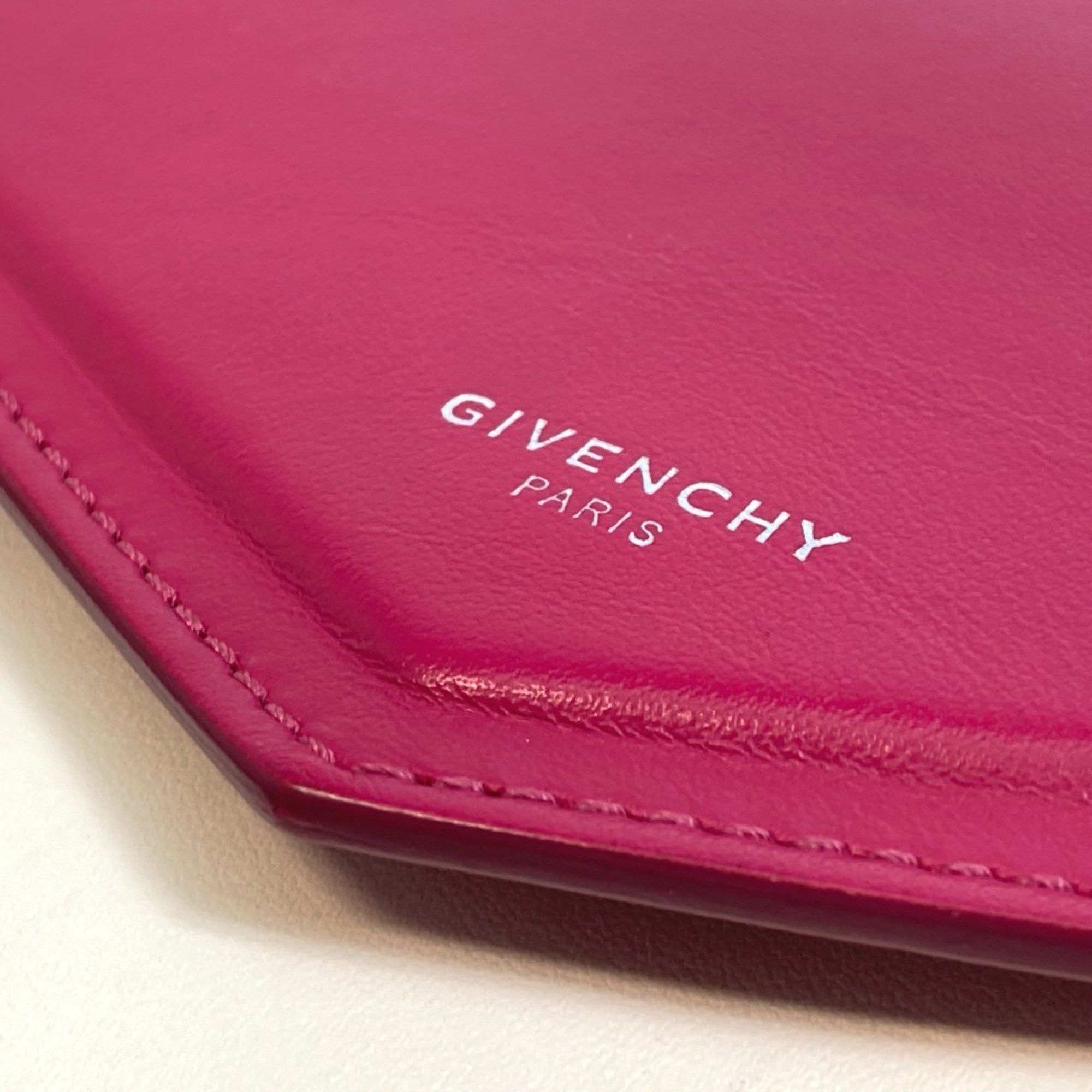 Givenchy Givenchy flap Bag Pochette Crossbody Shoulder Bag Pink x White Size ONE SIZE - 15 Thumbnail
