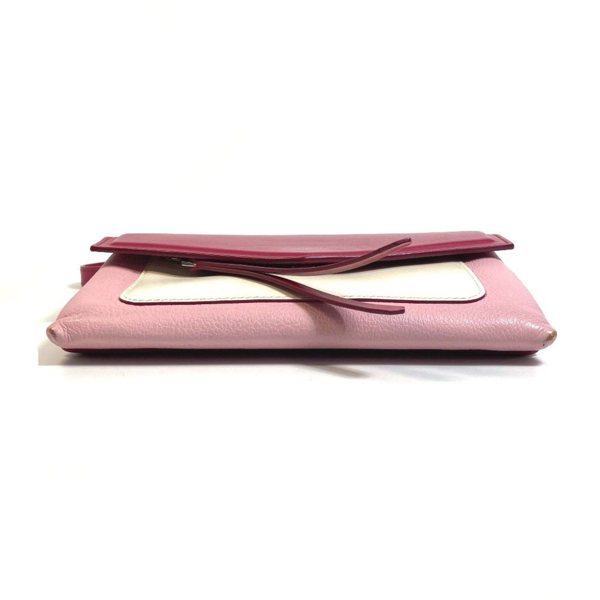Givenchy Givenchy flap Bag Pochette Crossbody Shoulder Bag Pink x White Size ONE SIZE - 5 Thumbnail