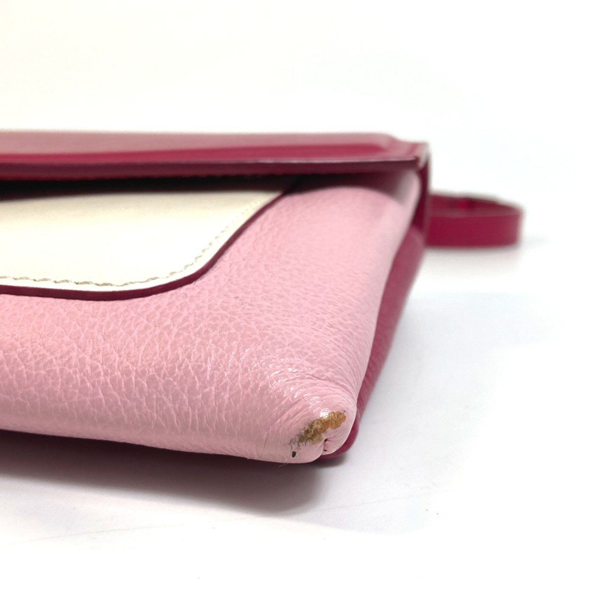 Givenchy Givenchy flap Bag Pochette Crossbody Shoulder Bag Pink x White Size ONE SIZE - 7 Thumbnail