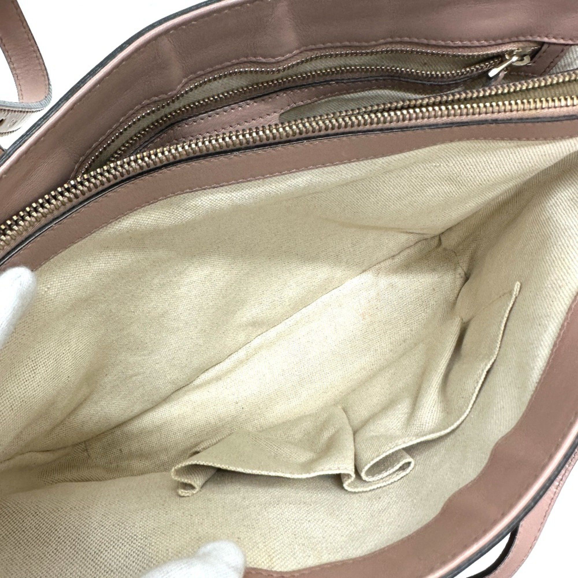 Gucci Gucci 336776 Hand Bag Tote Bag Beige Size ONE SIZE - 8 Thumbnail