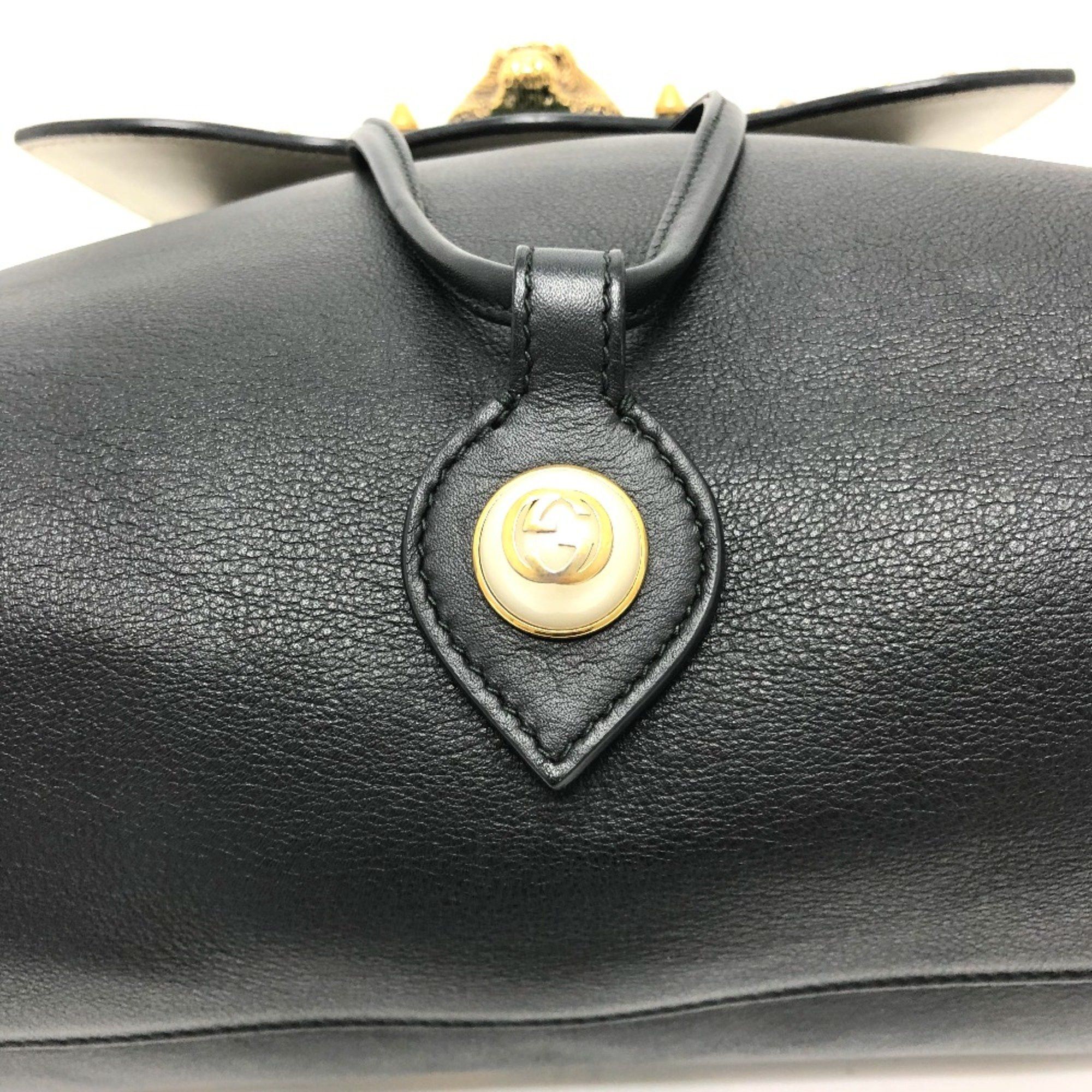 Gucci Gucci 432266 Studs bag backpack Backpack Black GoldHardware Size ONE SIZE - 10 Thumbnail