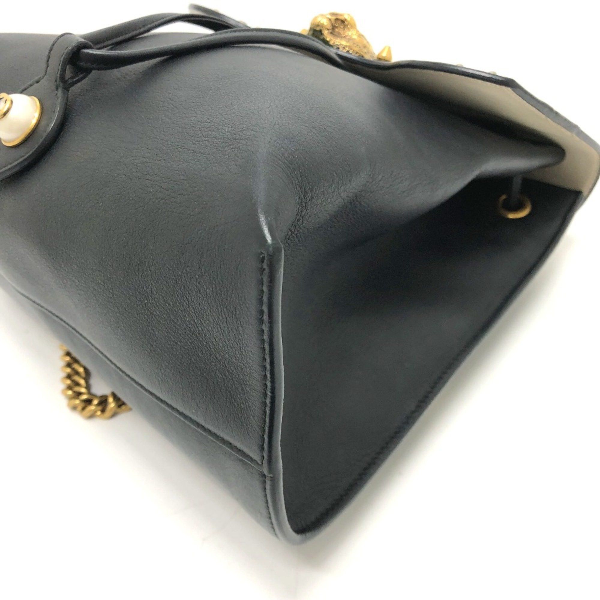 Gucci Gucci 432266 Studs bag backpack Backpack Black GoldHardware Size ONE SIZE - 9 Thumbnail