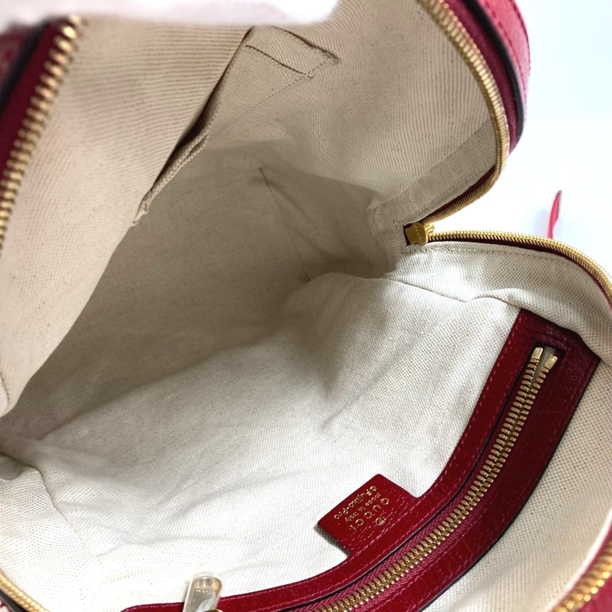 Gucci Gucci 647816 GG Supreme Backpack Backpack Beige x Red Size ONE SIZE - 15 Thumbnail