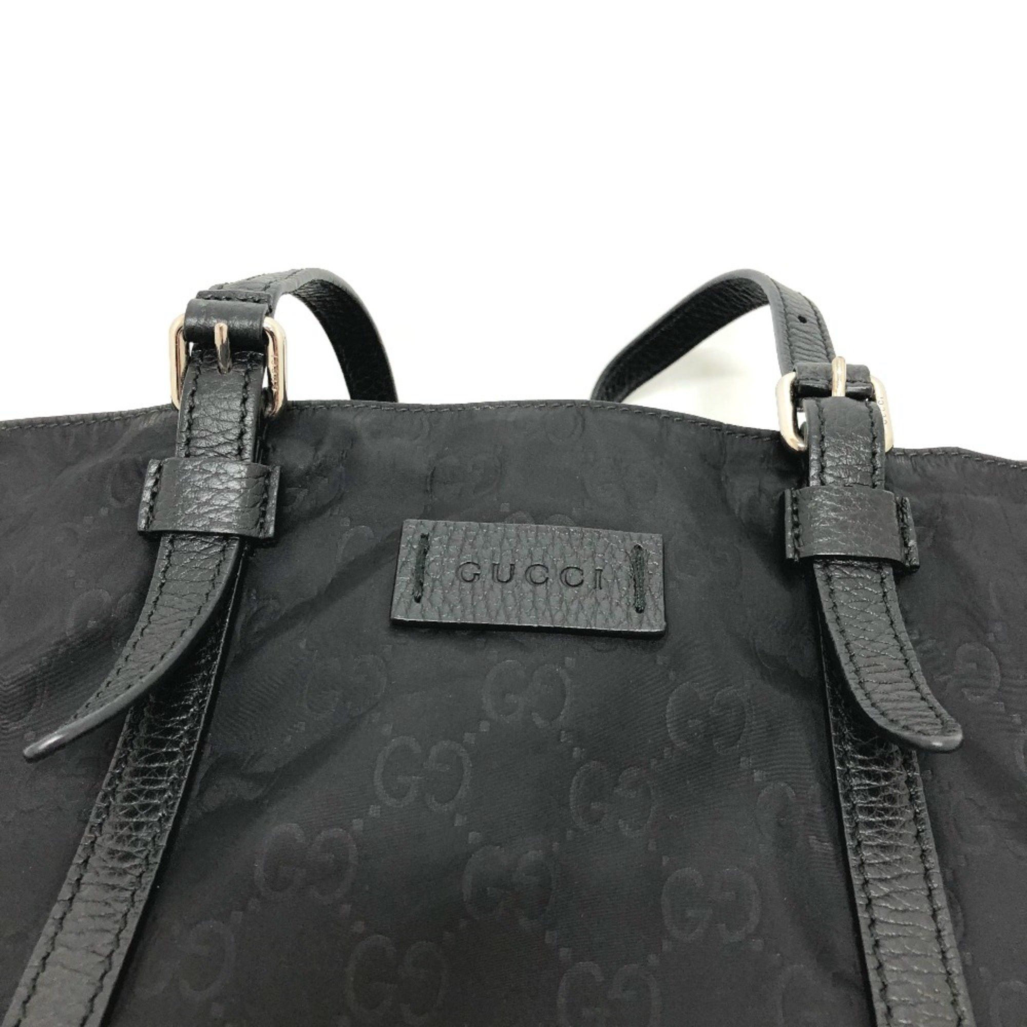 Gucci Gucci 510332 GG Bag 2WAY Tote Bag Black SilverHardware Size ONE SIZE - 5 Thumbnail