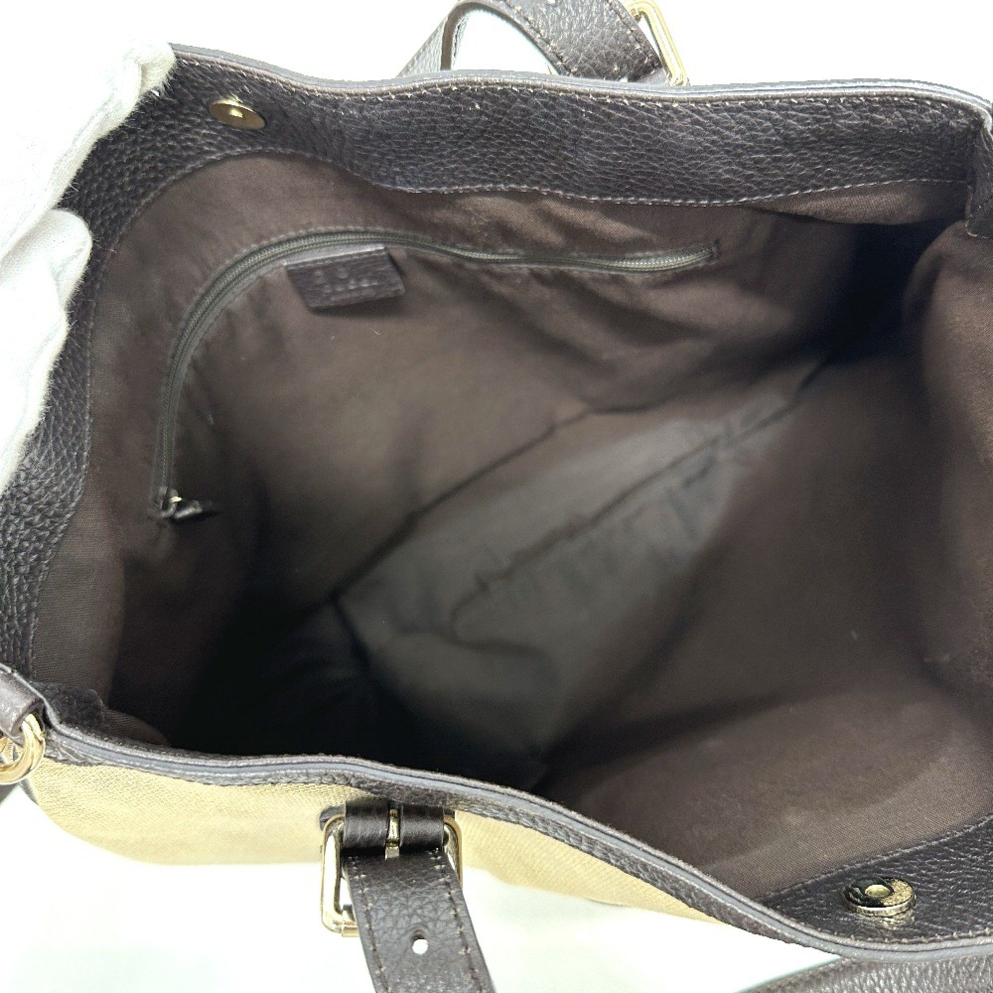 Gucci Gucci 290832 GG 2WAY Shoulder Bag Tote Bag Beige Size ONE SIZE - 8 Thumbnail