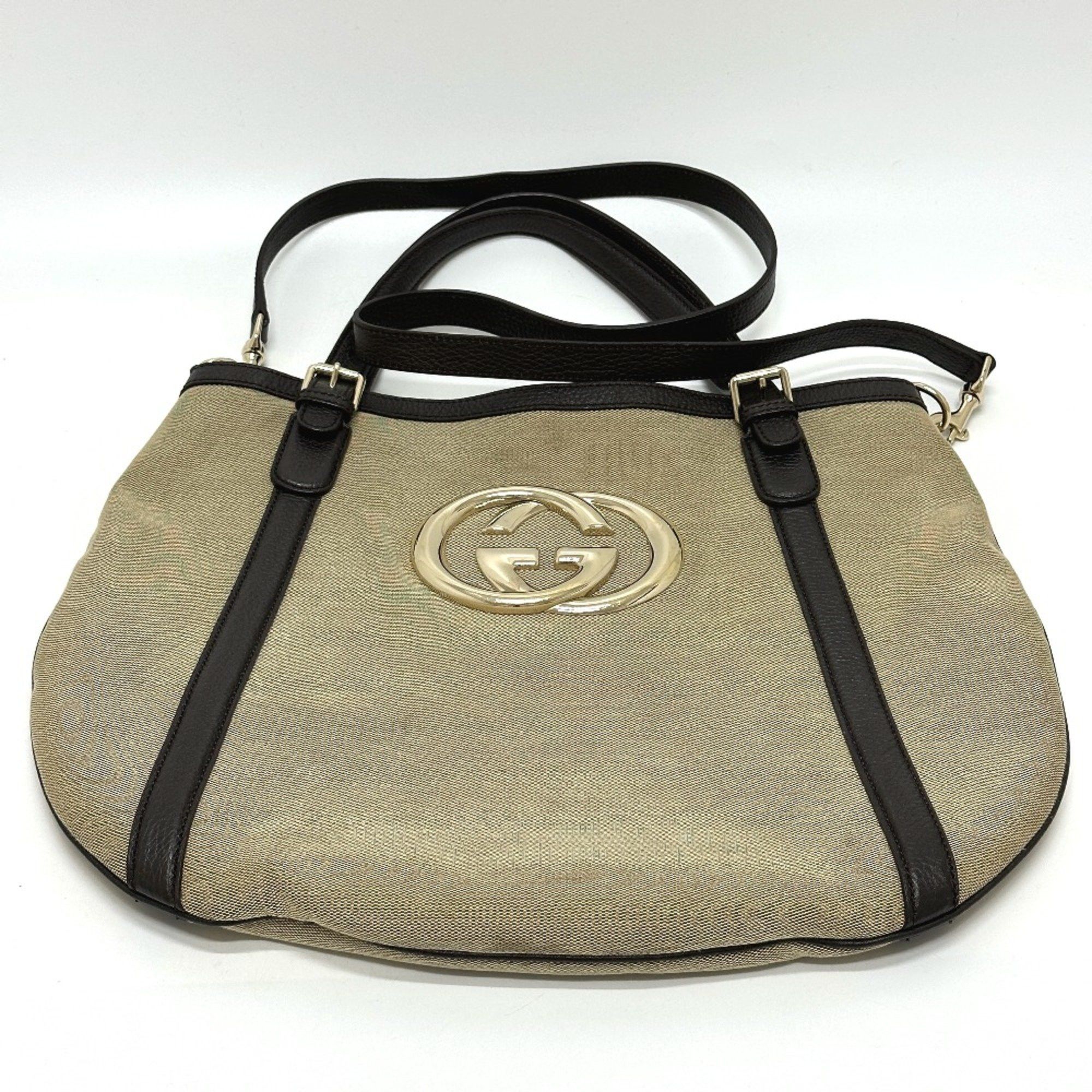 Gucci Gucci 290832 GG 2WAY Shoulder Bag Tote Bag Beige Size ONE SIZE - 3 Thumbnail