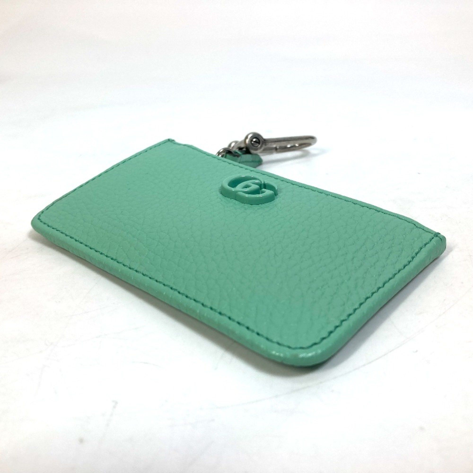 Gucci Gucci 701070 GG Marmont Card Case coin purse GreenBased Size ONE SIZE - 3 Thumbnail