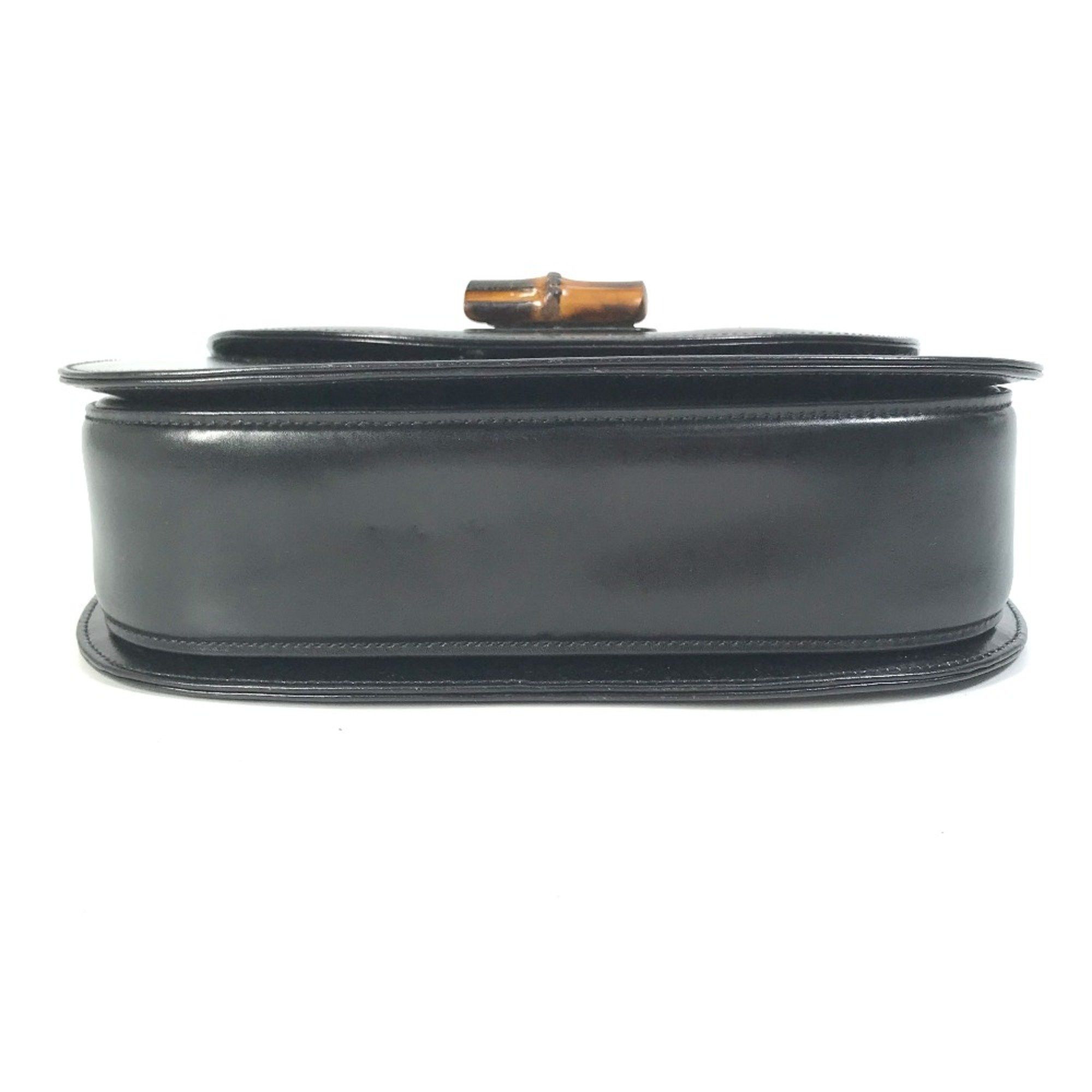 Gucci Gucci 000-1951 turn lock old gucci top handle bag Hand Bag Black Size ONE SIZE - 5 Thumbnail