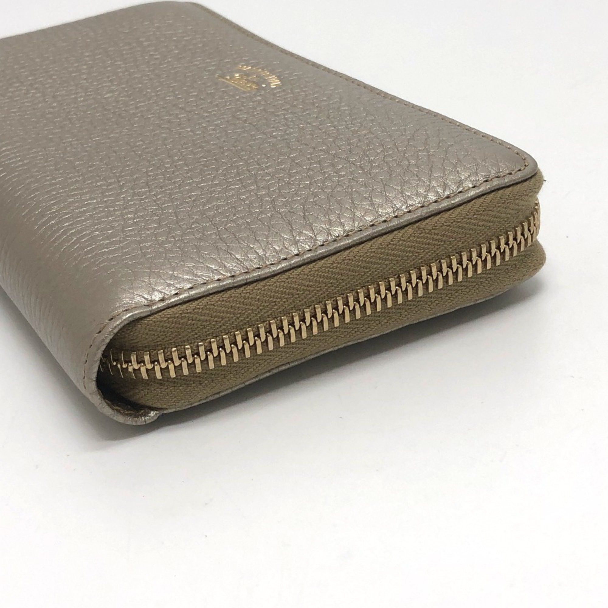 Gucci Gucci 307984 Bamboo Zip Around Long Wallet Champagne Gold Size ONE SIZE - 2 Thumbnail