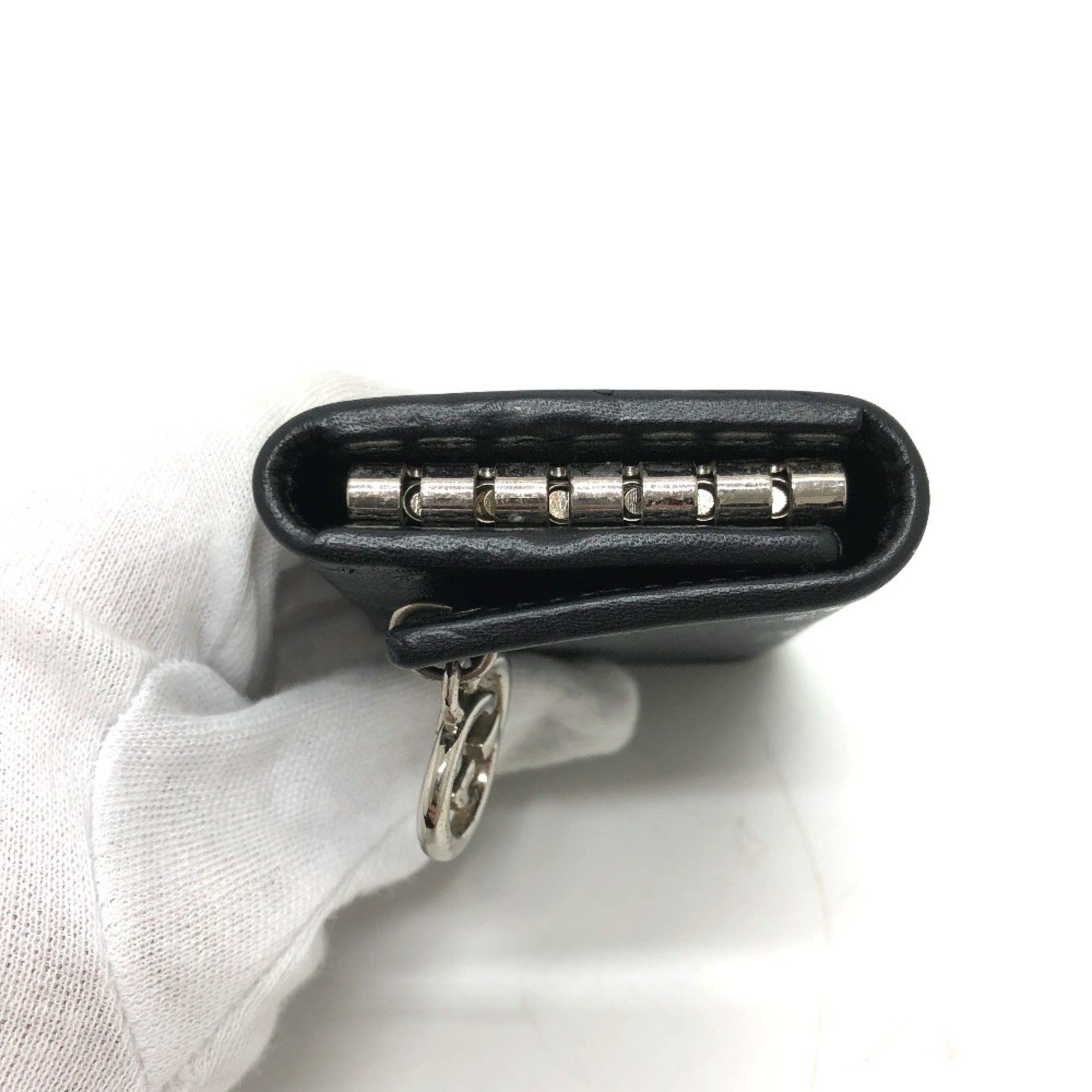 Gucci Gucci 212111 GG implementation GG/logo key Key Case Black SilverHardware Size ONE SIZE - 5 Thumbnail
