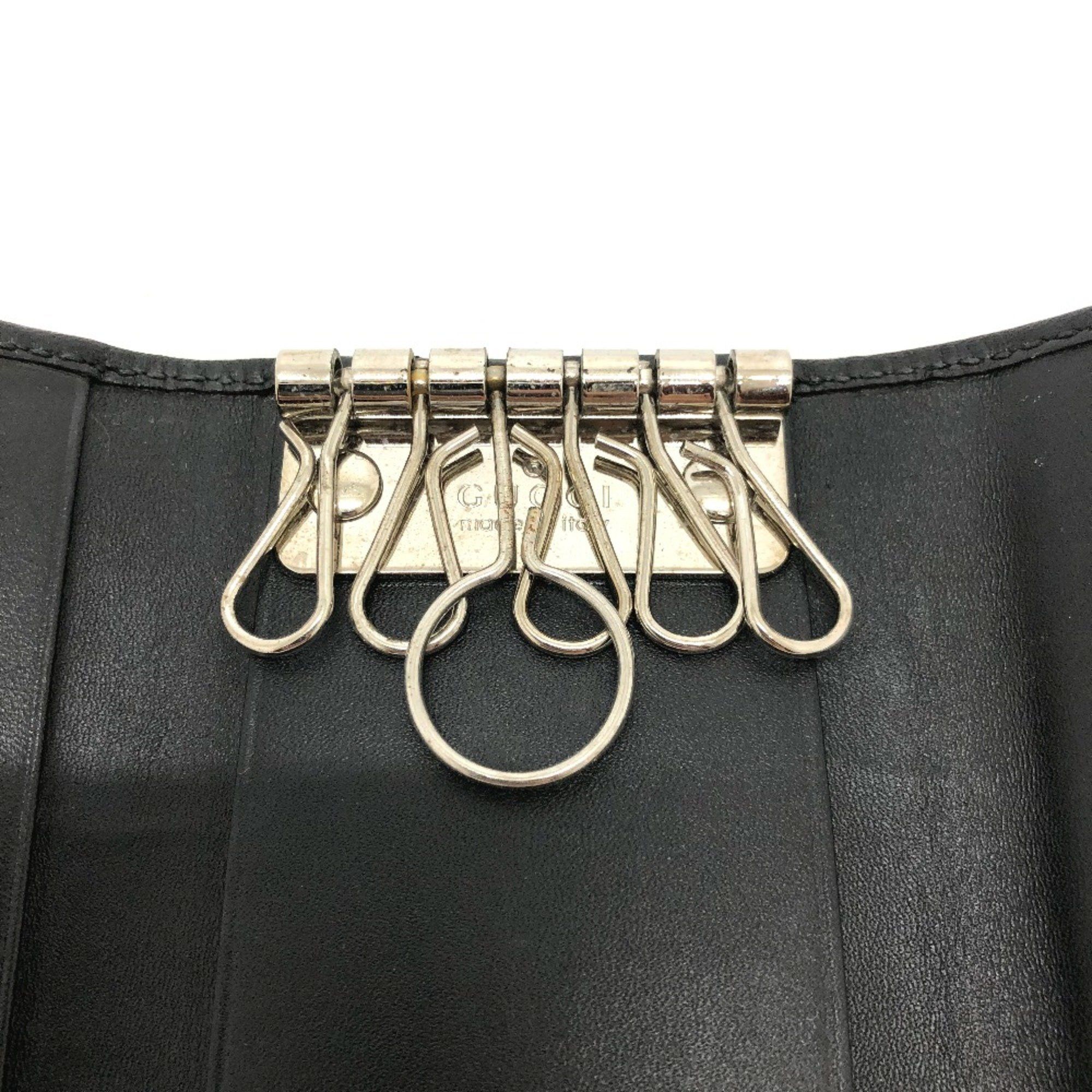 Gucci Gucci 212111 GG implementation GG/logo key Key Case Black SilverHardware Size ONE SIZE - 8 Thumbnail