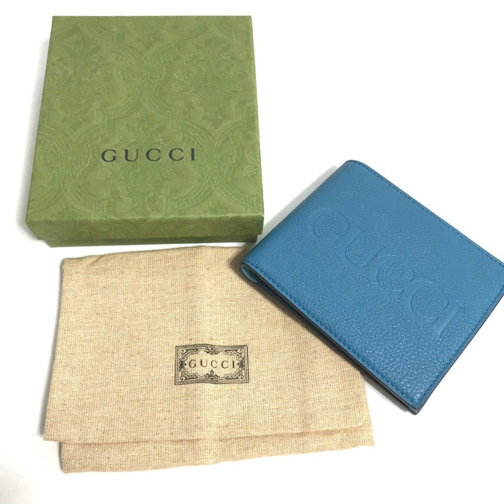 Gucci Gucci 658681 logo Compact wallet Folded wallet blue Size ONE SIZE - 7 Thumbnail